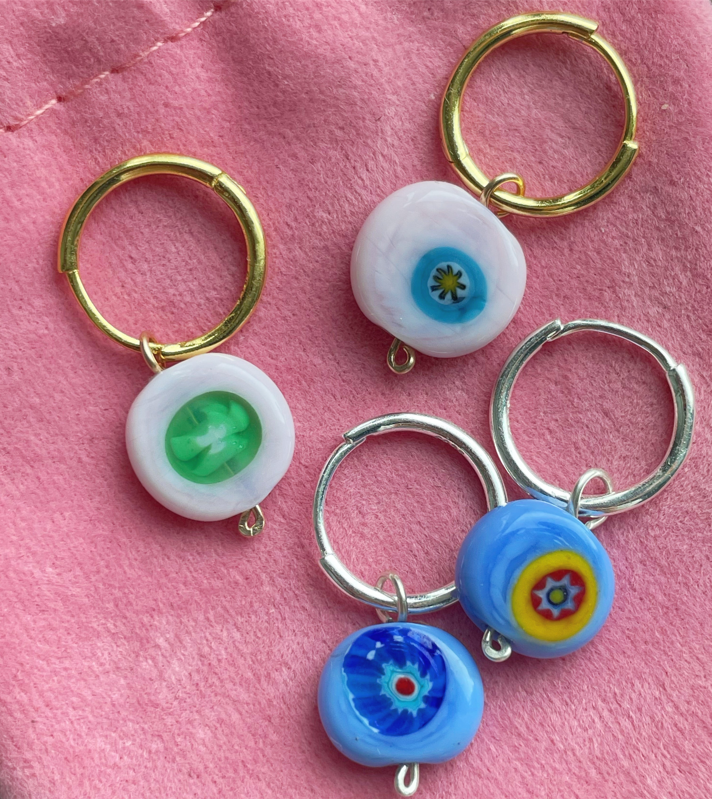 LIMITED Italian CHARMS | Blue Azure Discs