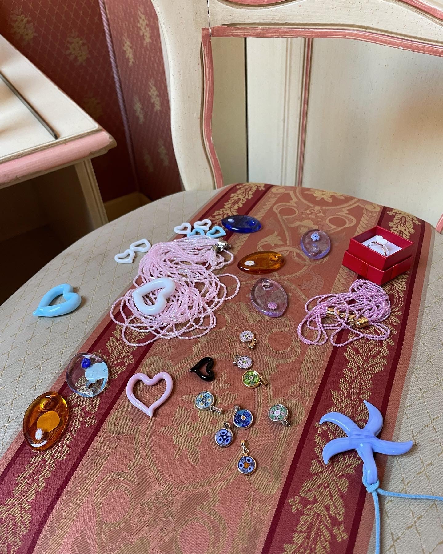 3 LEFT Pink Starfish | Chunky Italian Necklace