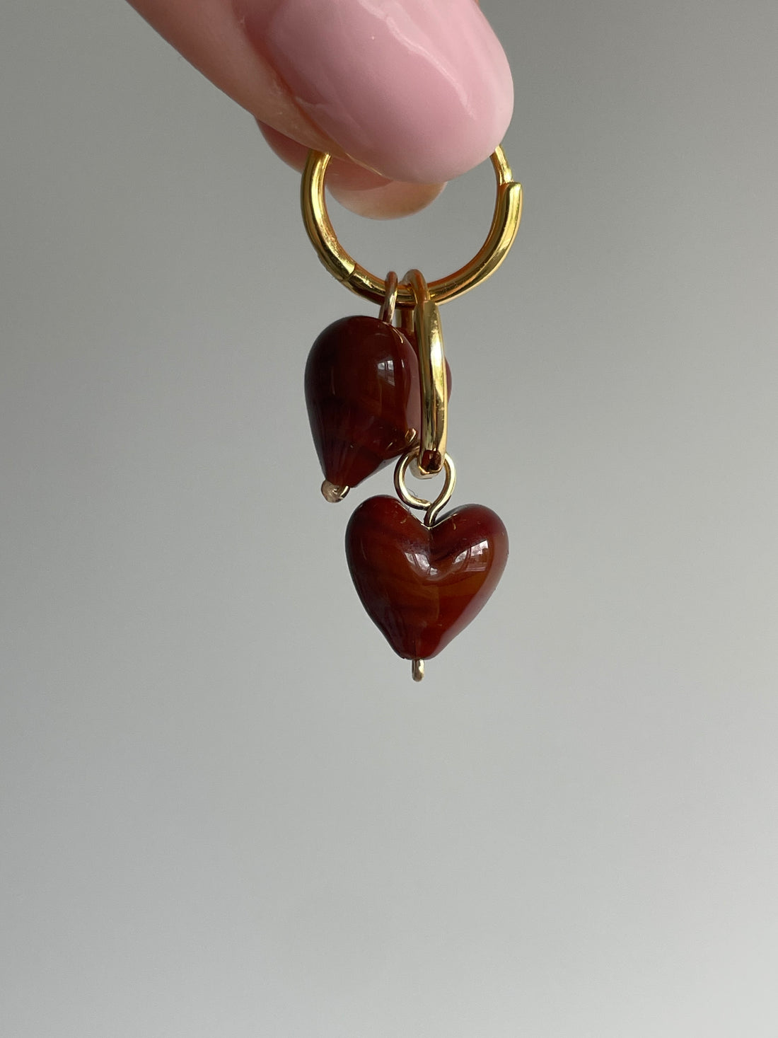 ONE-OFF AMORE | Teardrop Brown Earrings