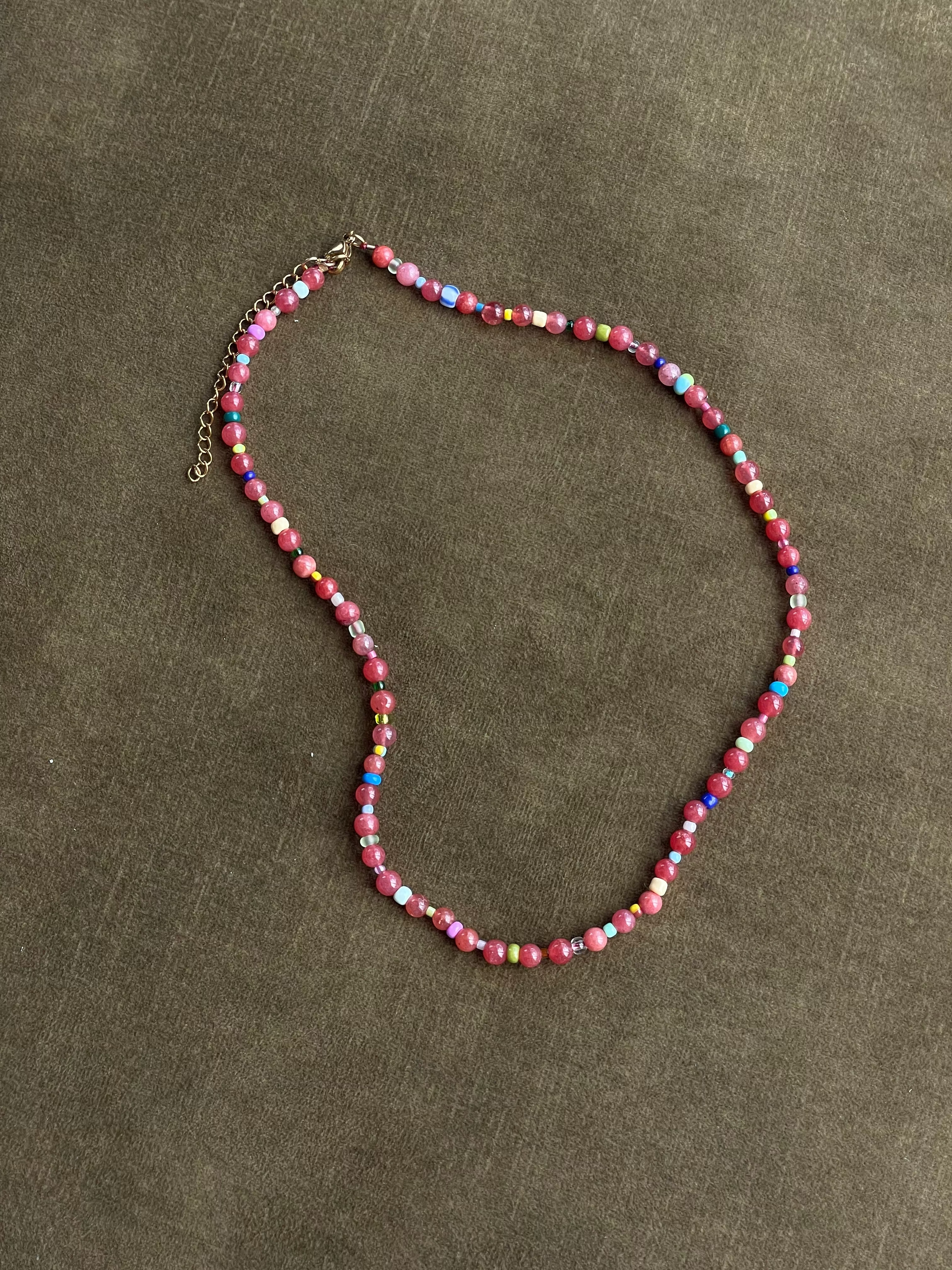 ONE-OFF Rhubarb Multi Necklace