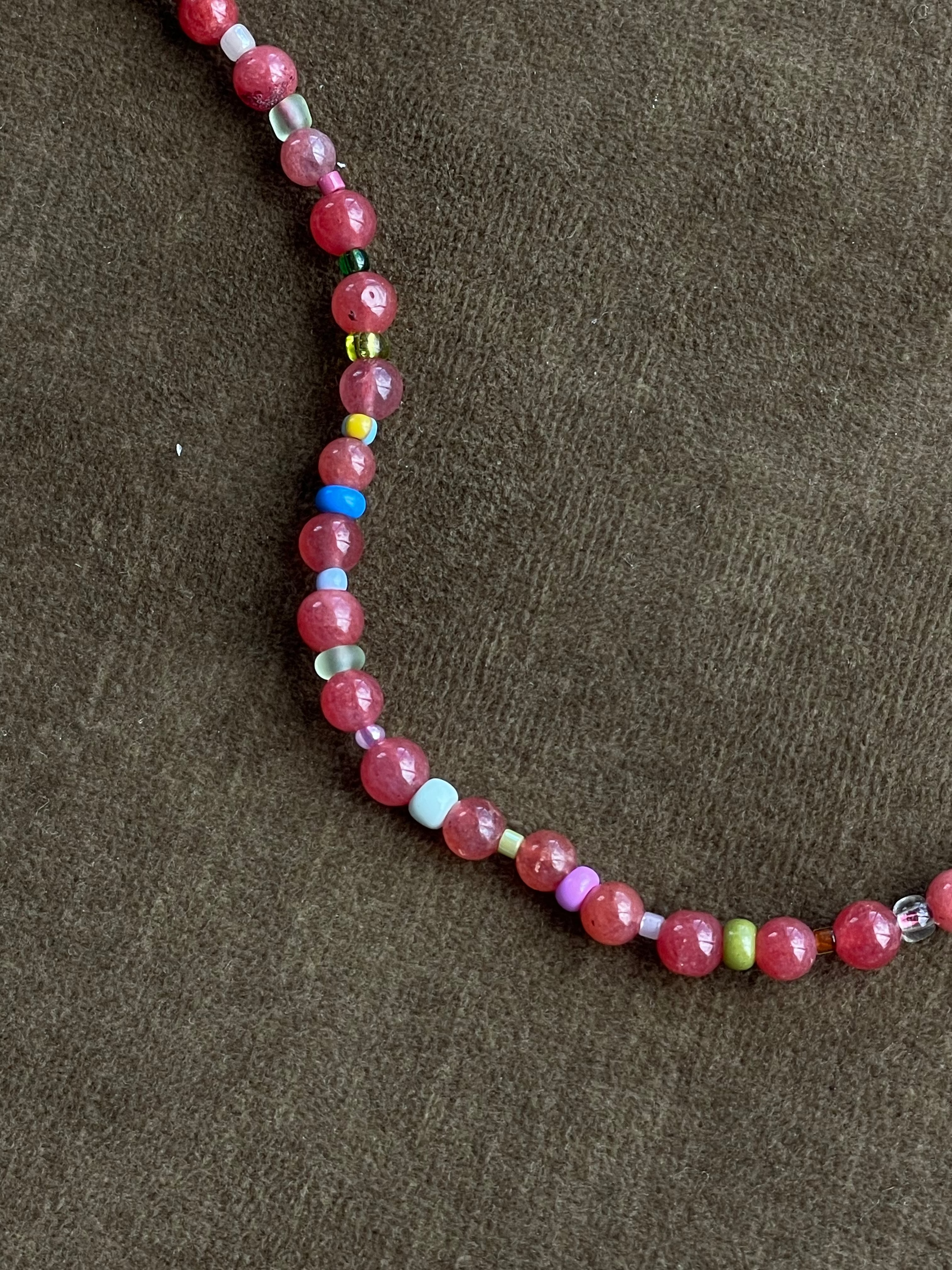 ONE-OFF Rhubarb Multi Necklace