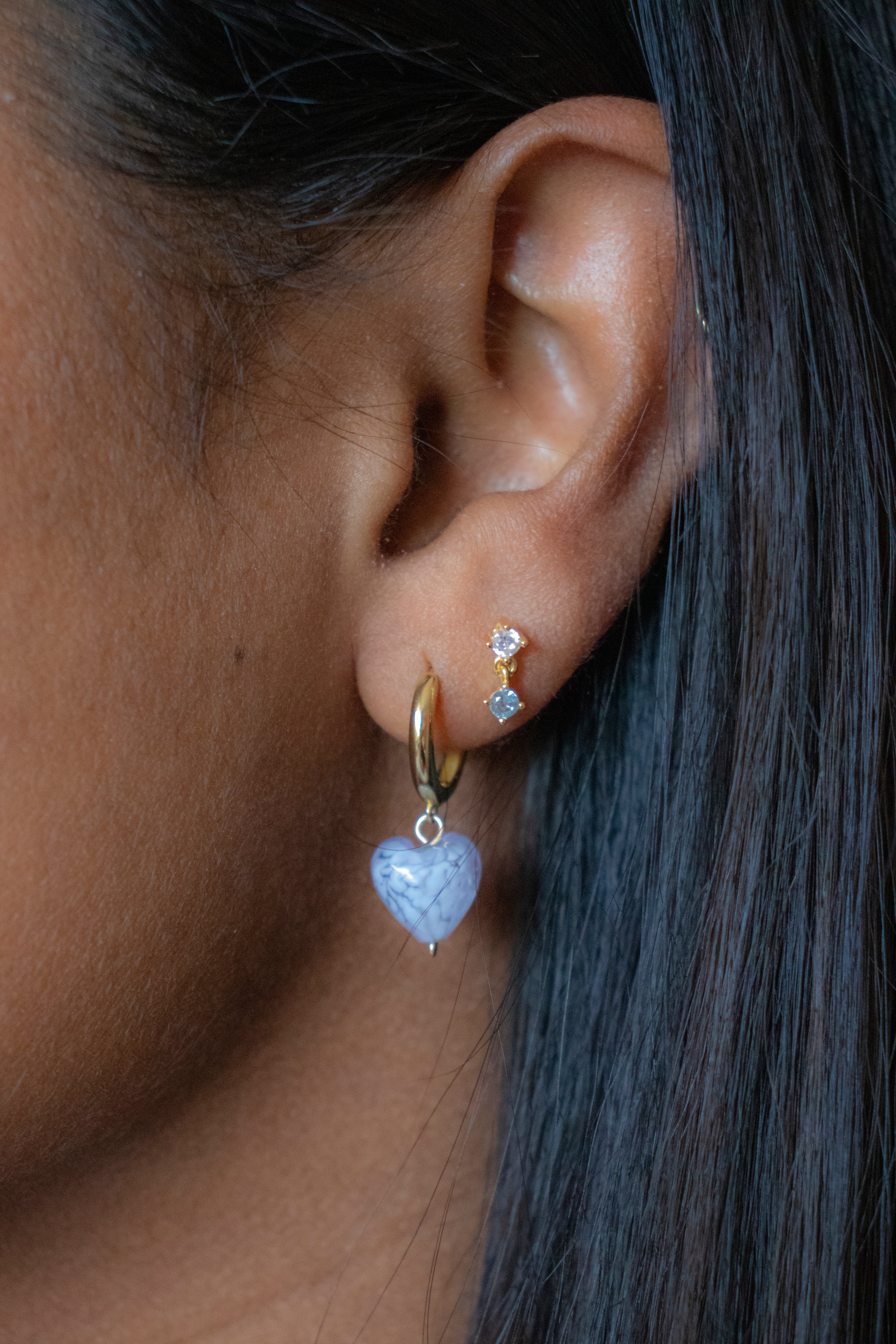 Droplet Studs | Baby Blue