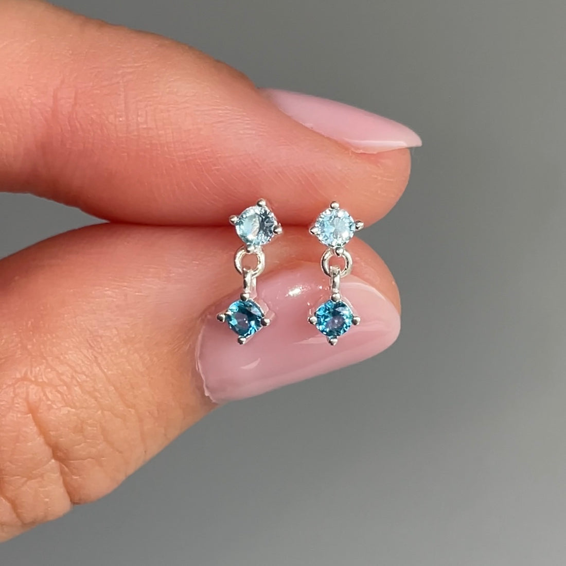 Droplet Studs | Wave Blue