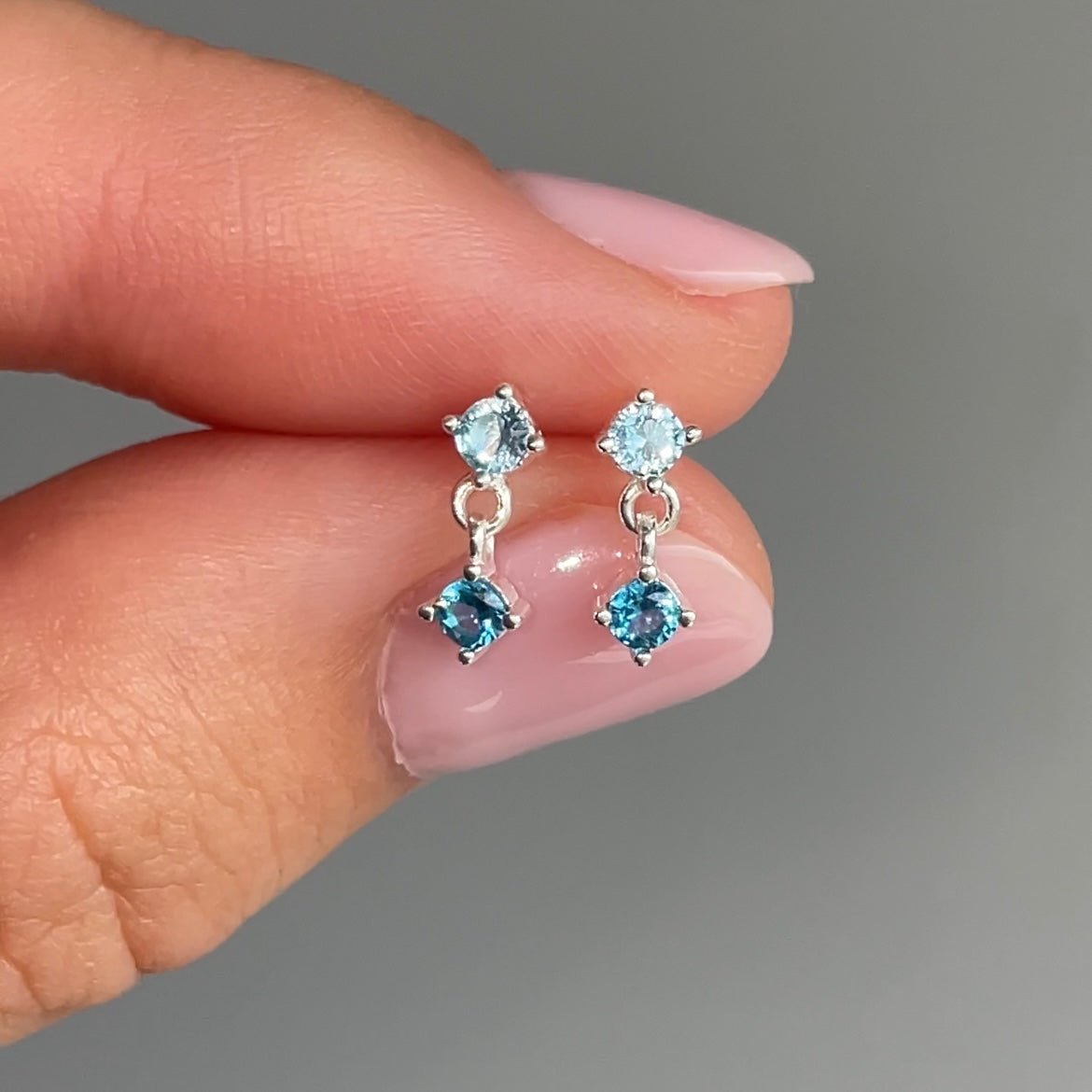 Droplet Studs | Wave Blue