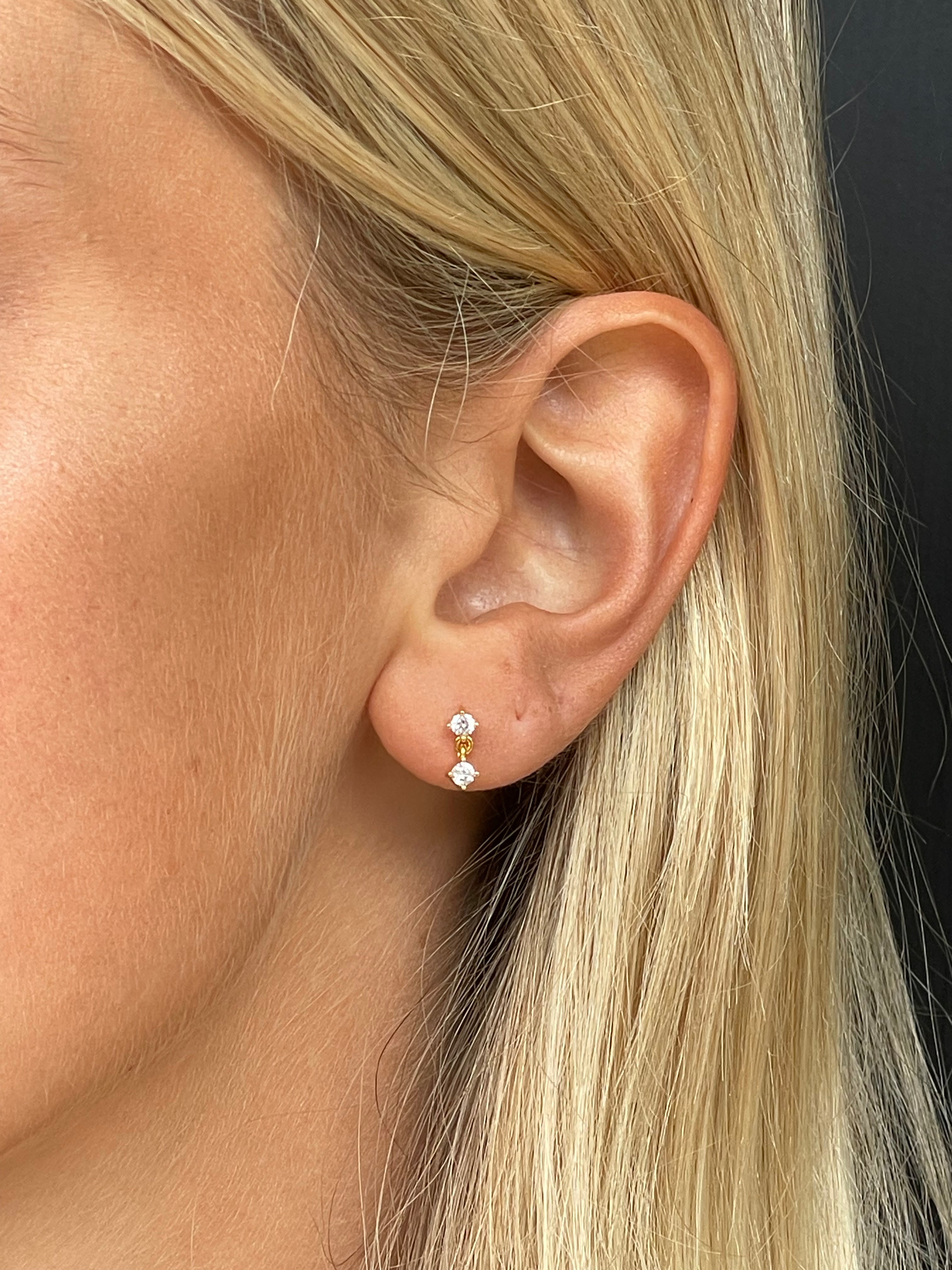 Droplet Studs | Clear Dew