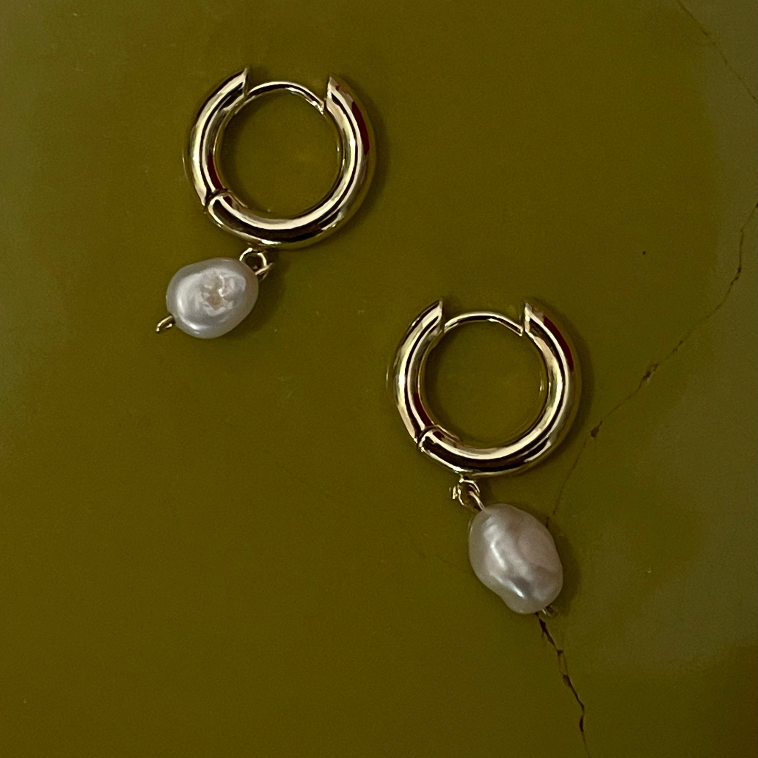 CHUNKY PEARL | Large Freshwater Earrings