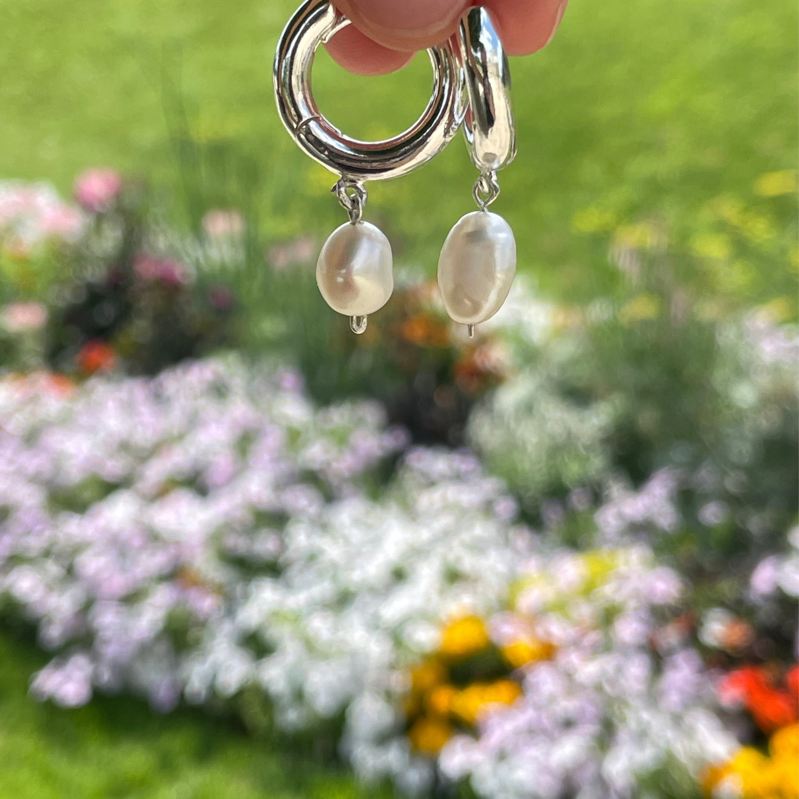 CHUNKY PEARL | Large Freshwater Earrings