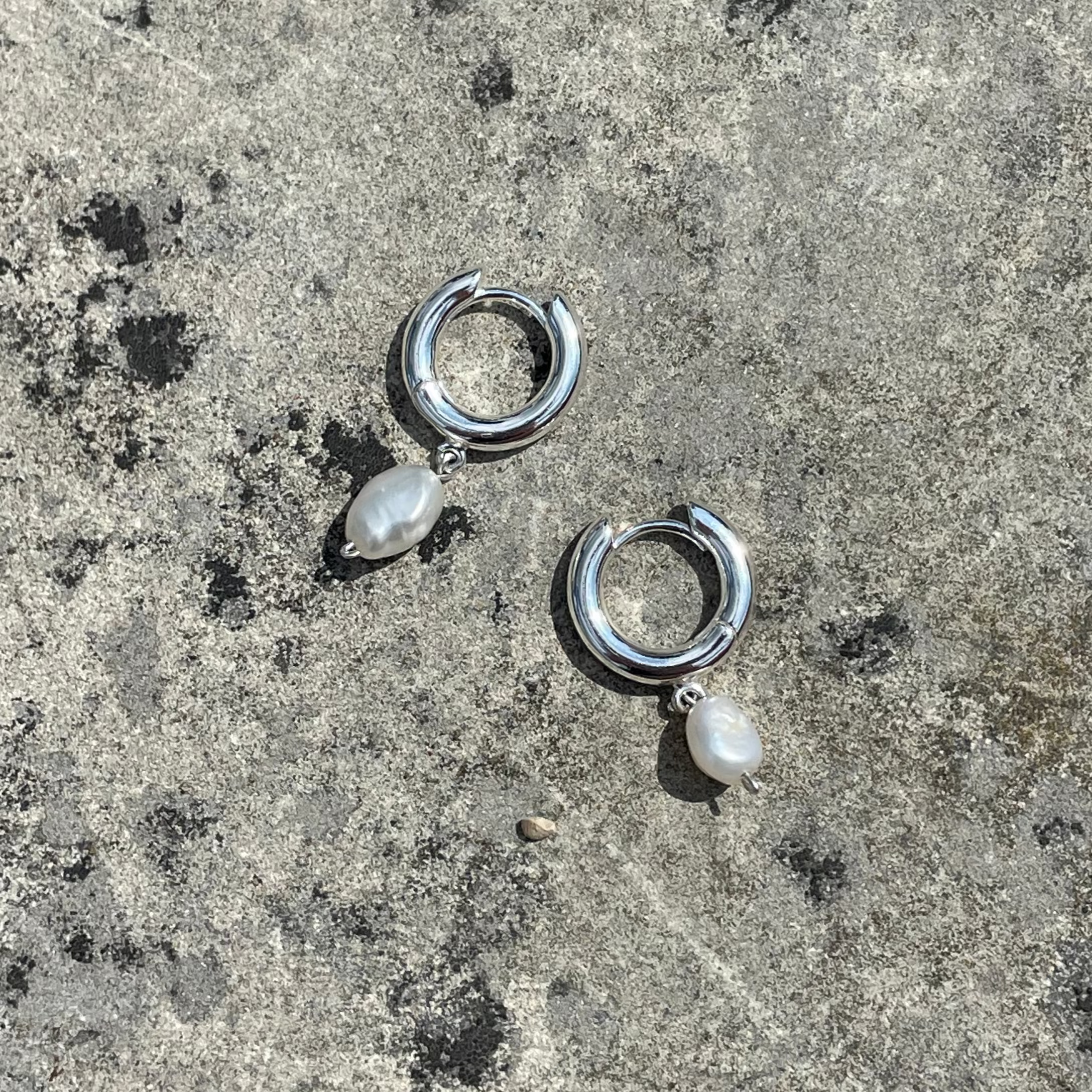 CHUNKY PEARL | Large Freshwater Earrings