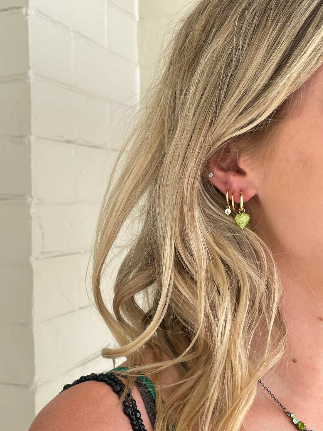 AMORE | Moss Green Cloudy Hearts