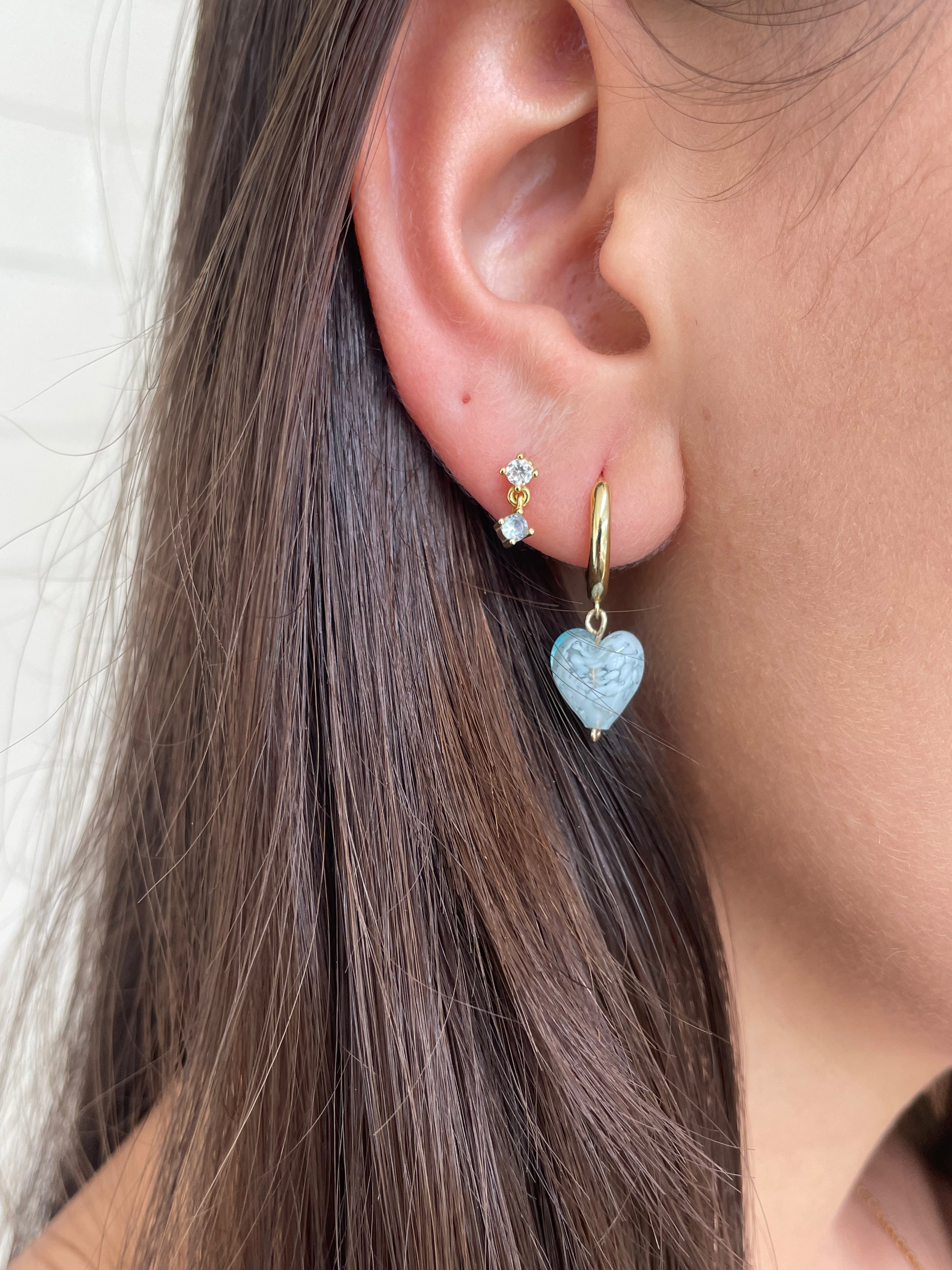 Droplet Studs | Baby Blue