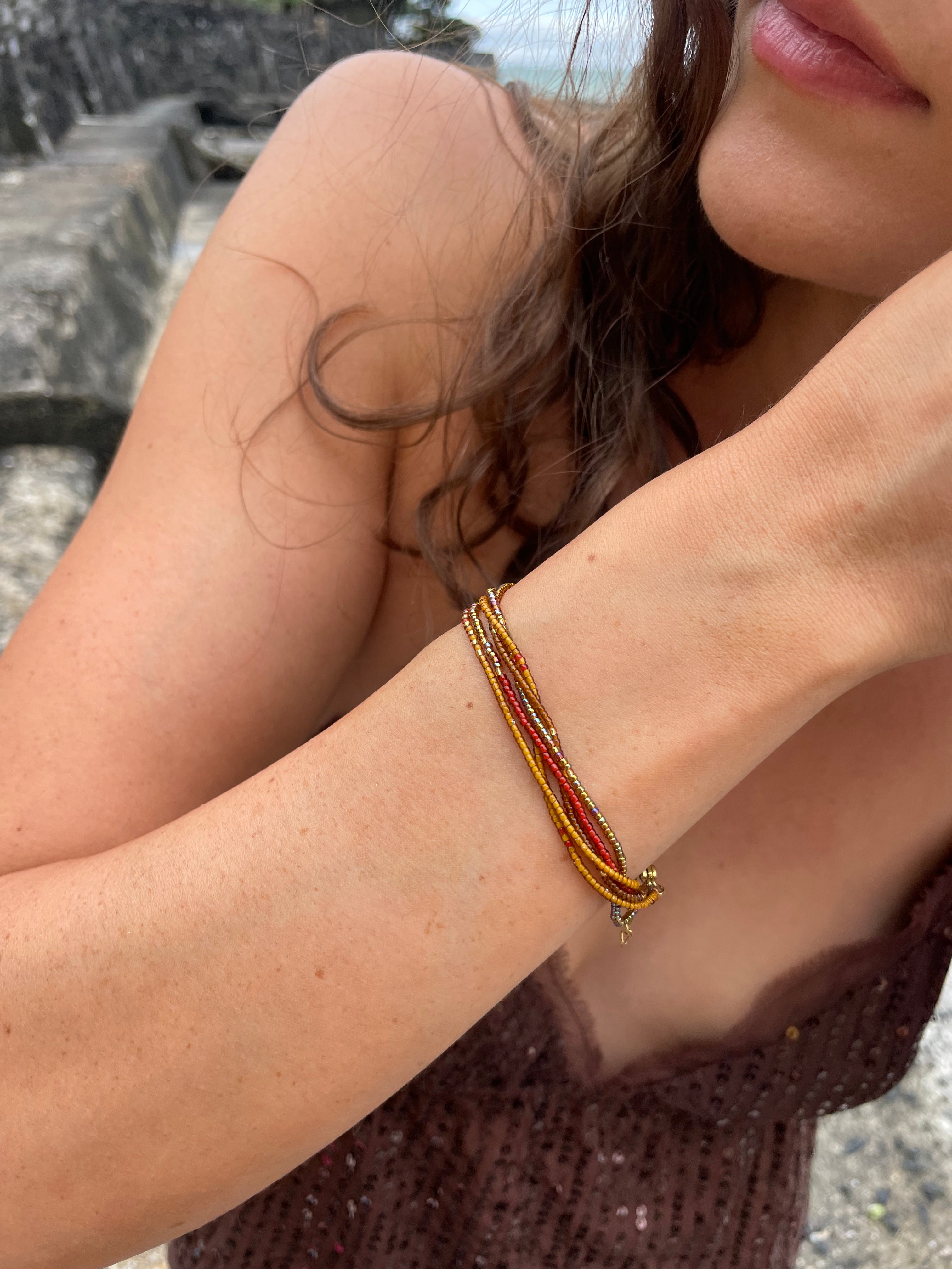 5-Stacked Bracelet | Coconut