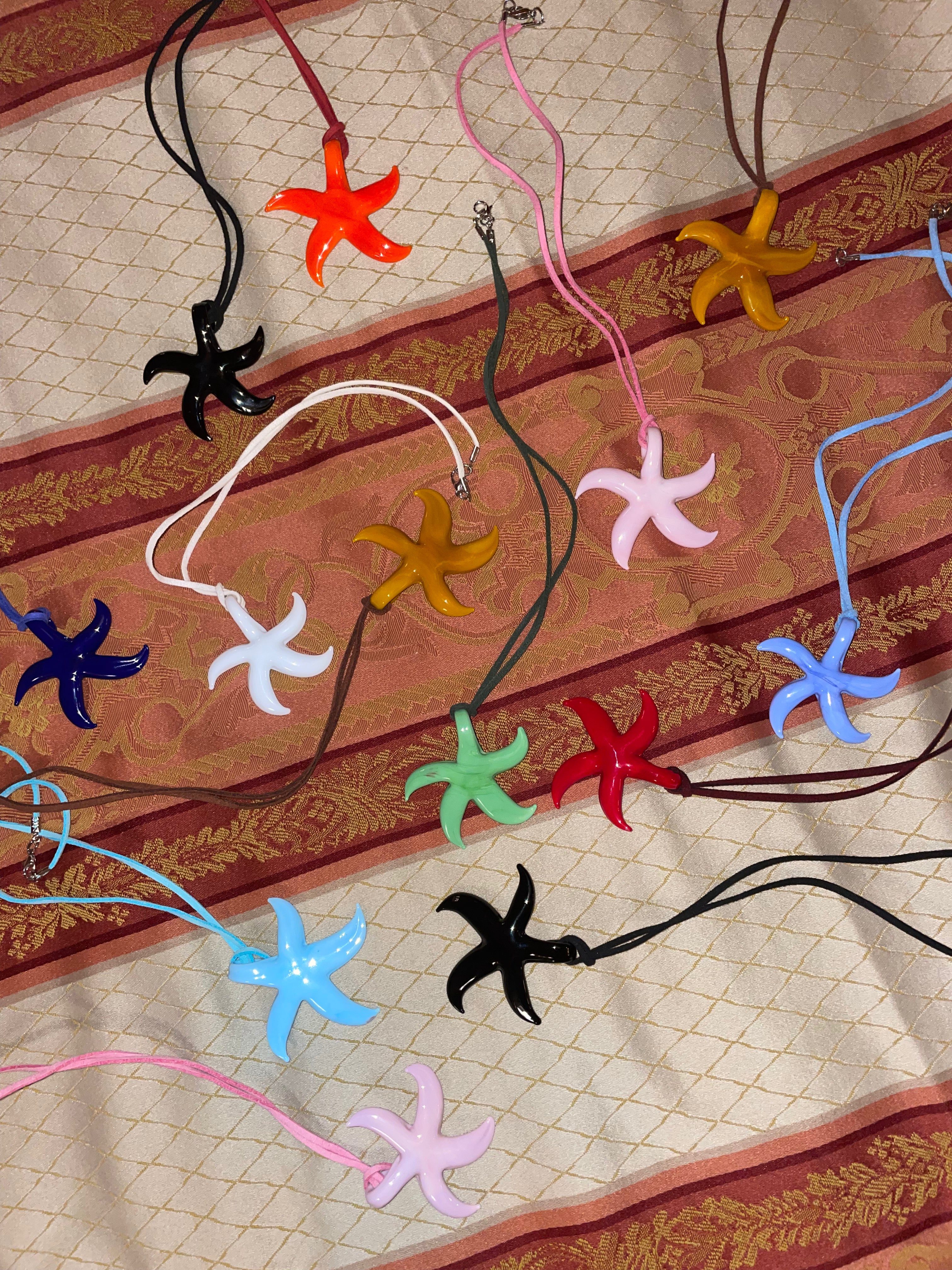 3 LEFT Pink Starfish | Chunky Italian Necklace