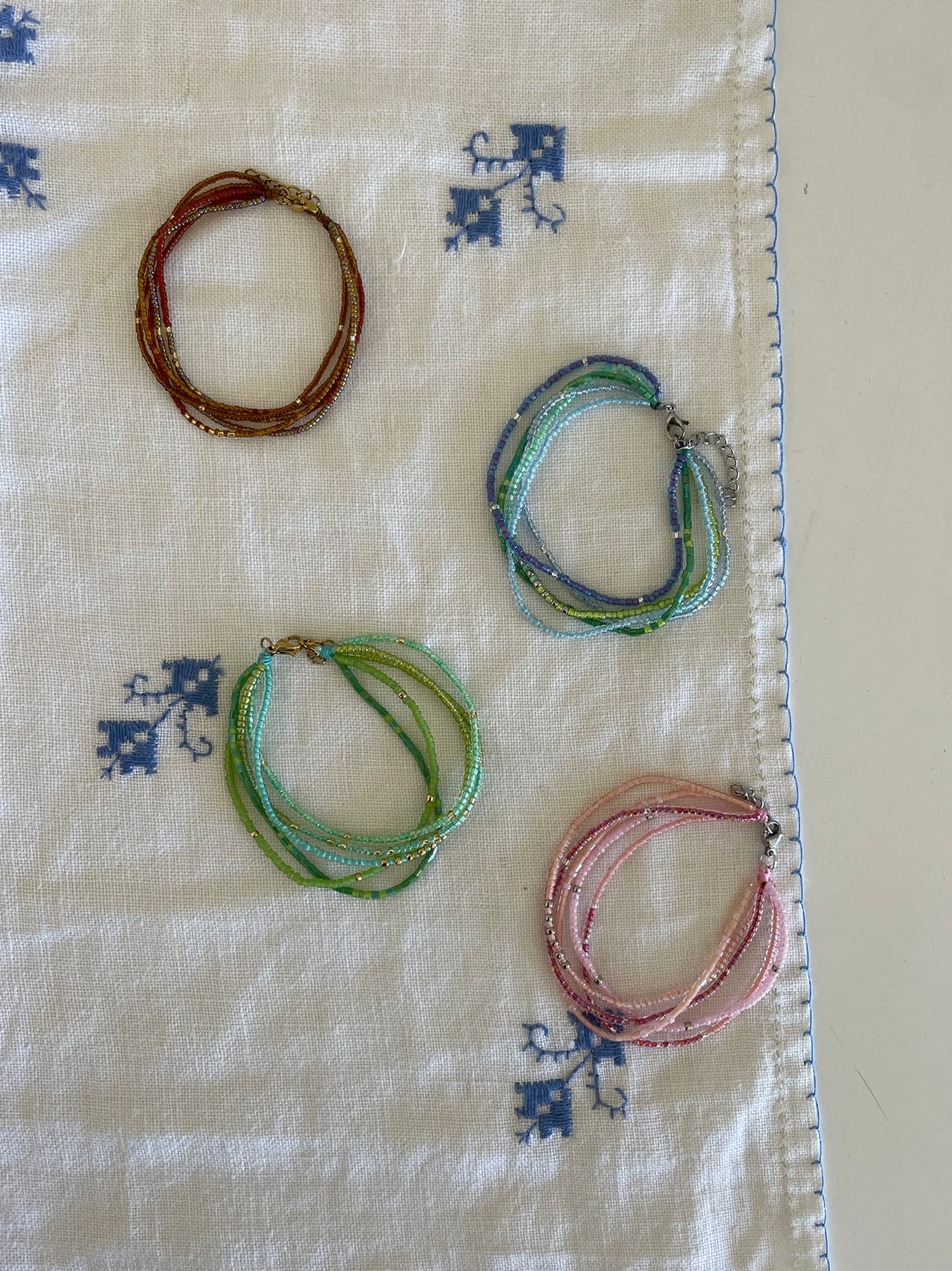 5-Stacked Bracelet | Coconut