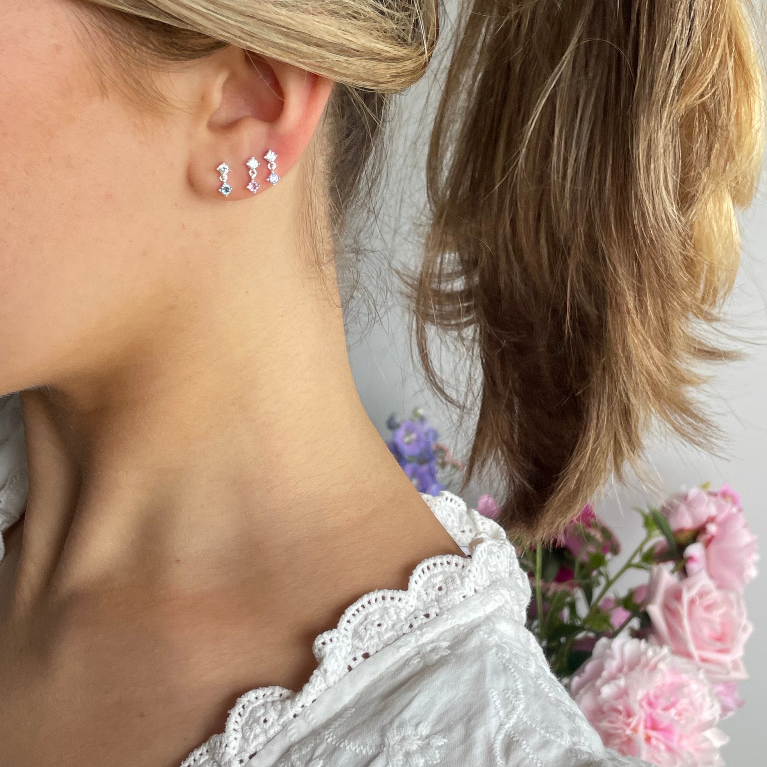 PALE Lilac | Droplet Studs