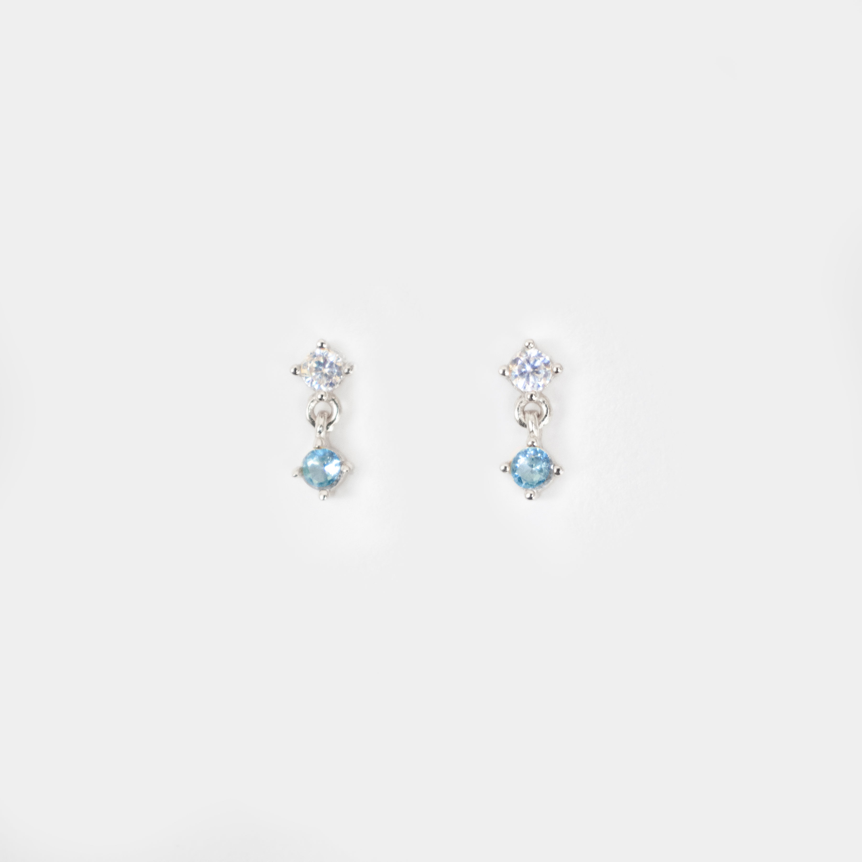 Droplet Studs | Baby Blue