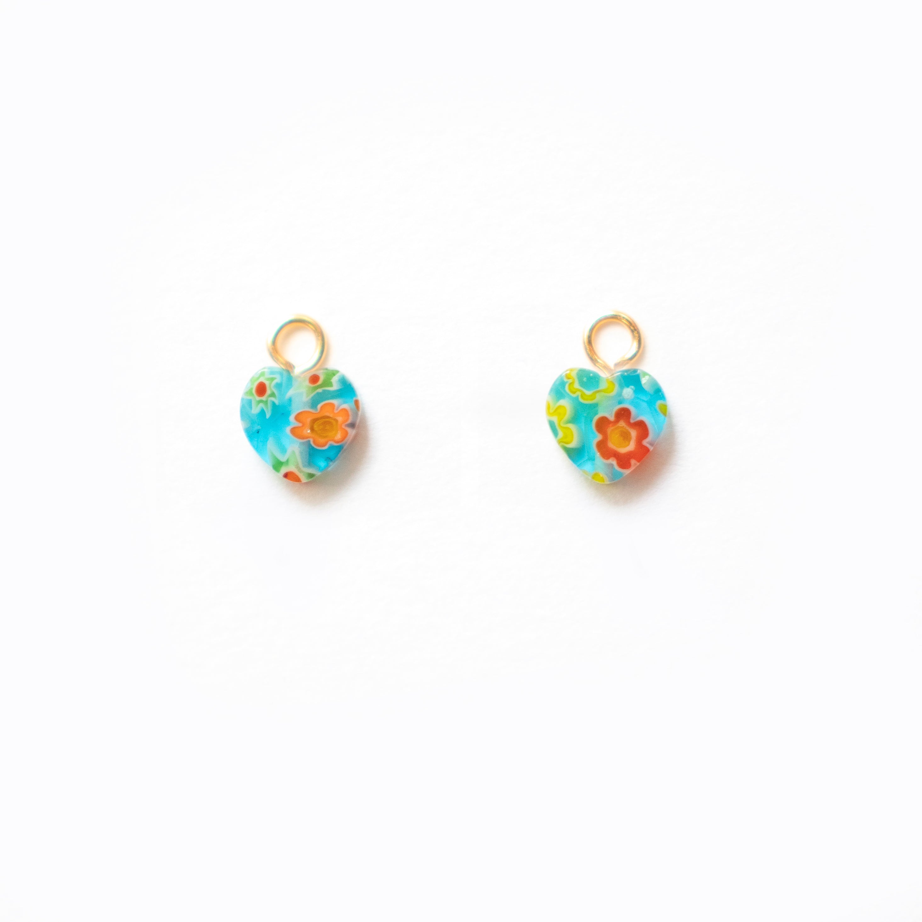 Mini Turquoise Hearts | EARRING CHARMS