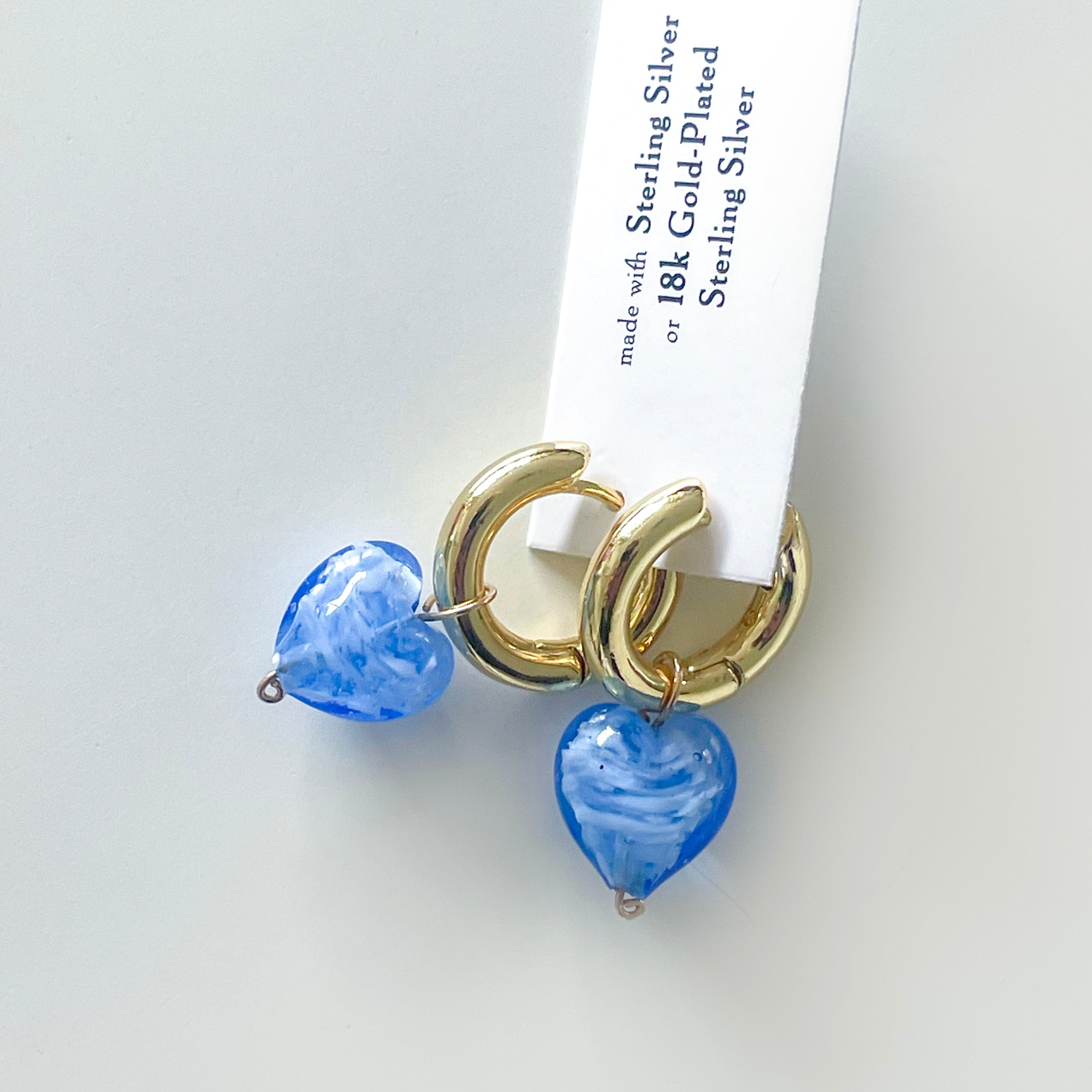 CHUNKY AMORE | Large Azure Blue Hearts