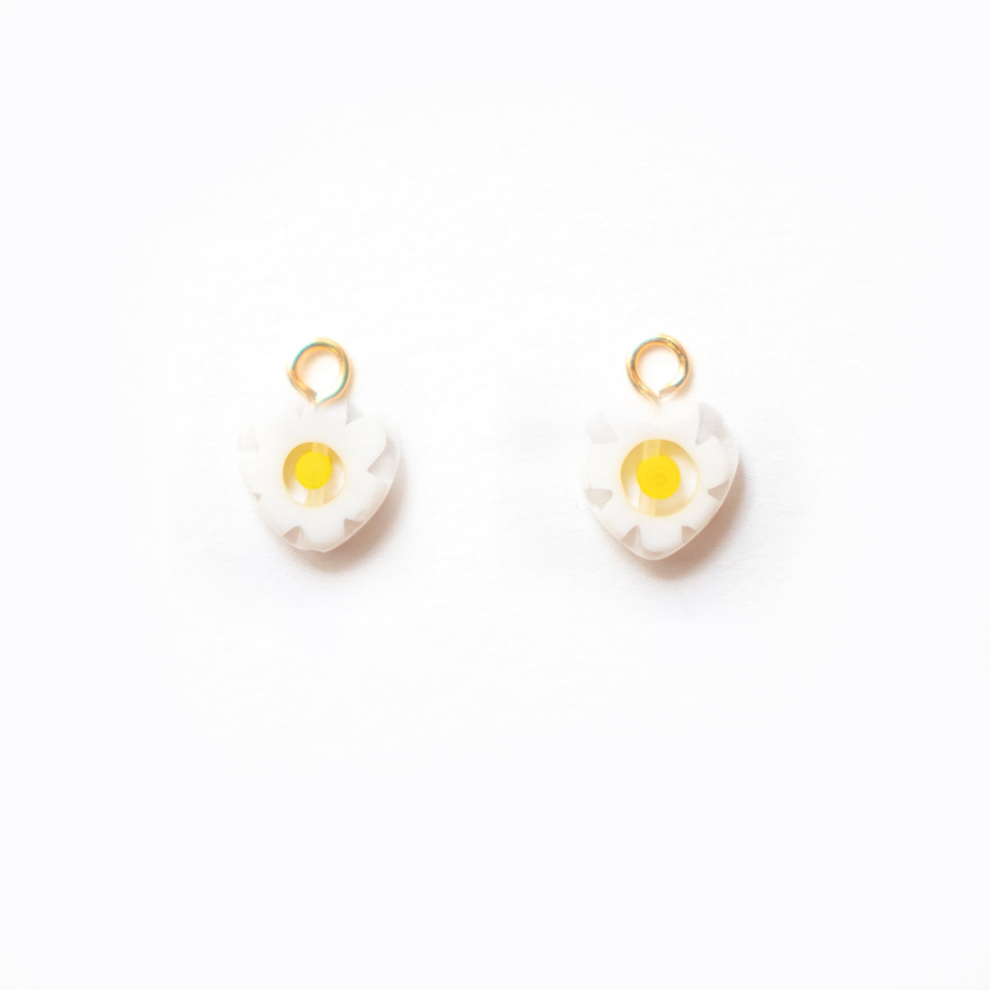 2 LEFT Daisy Heart | EARRING CHARMS