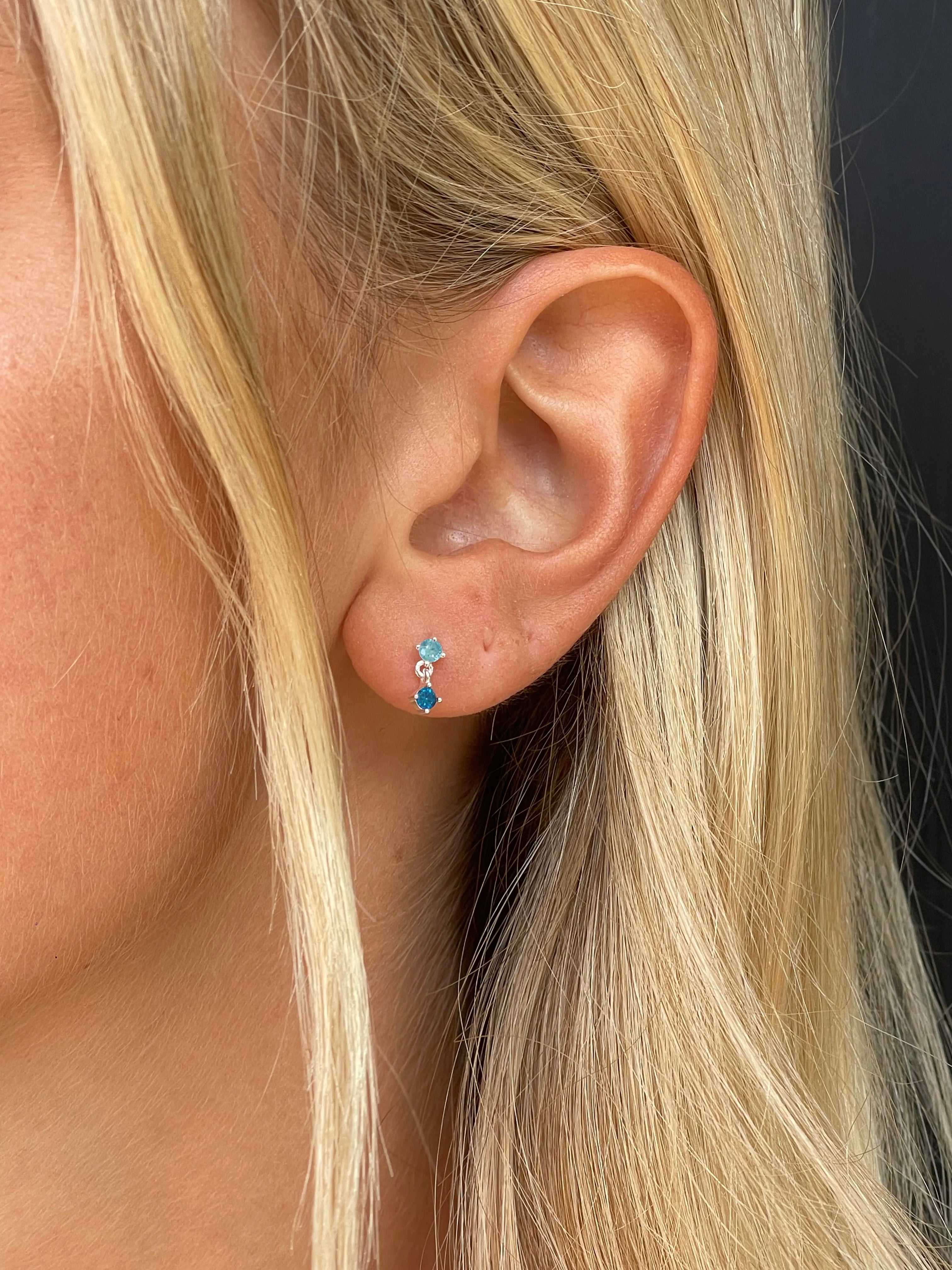 Droplet Studs | Wave Blue