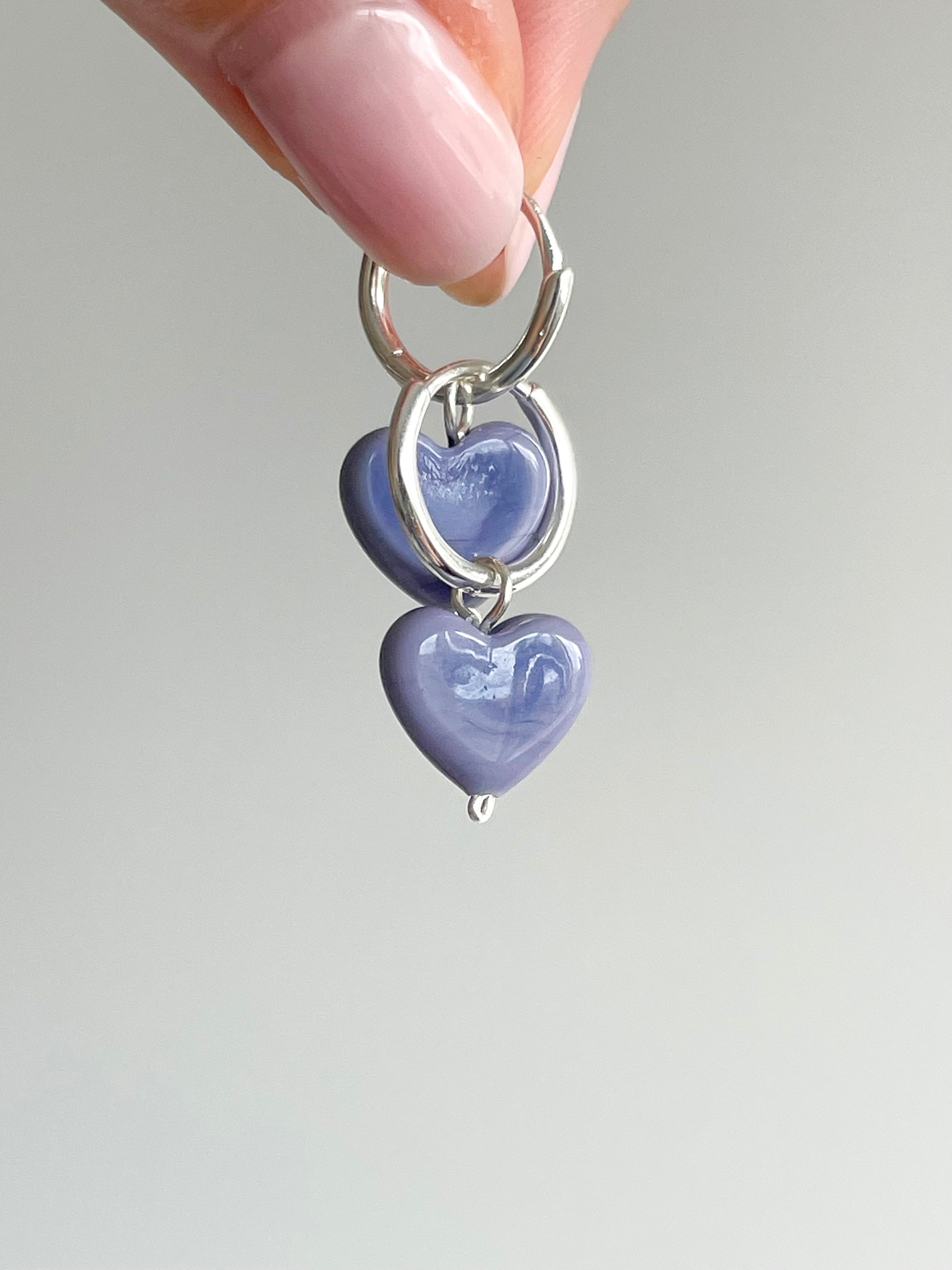 ONE-OFF AMORE | Flat Lavender Earrings