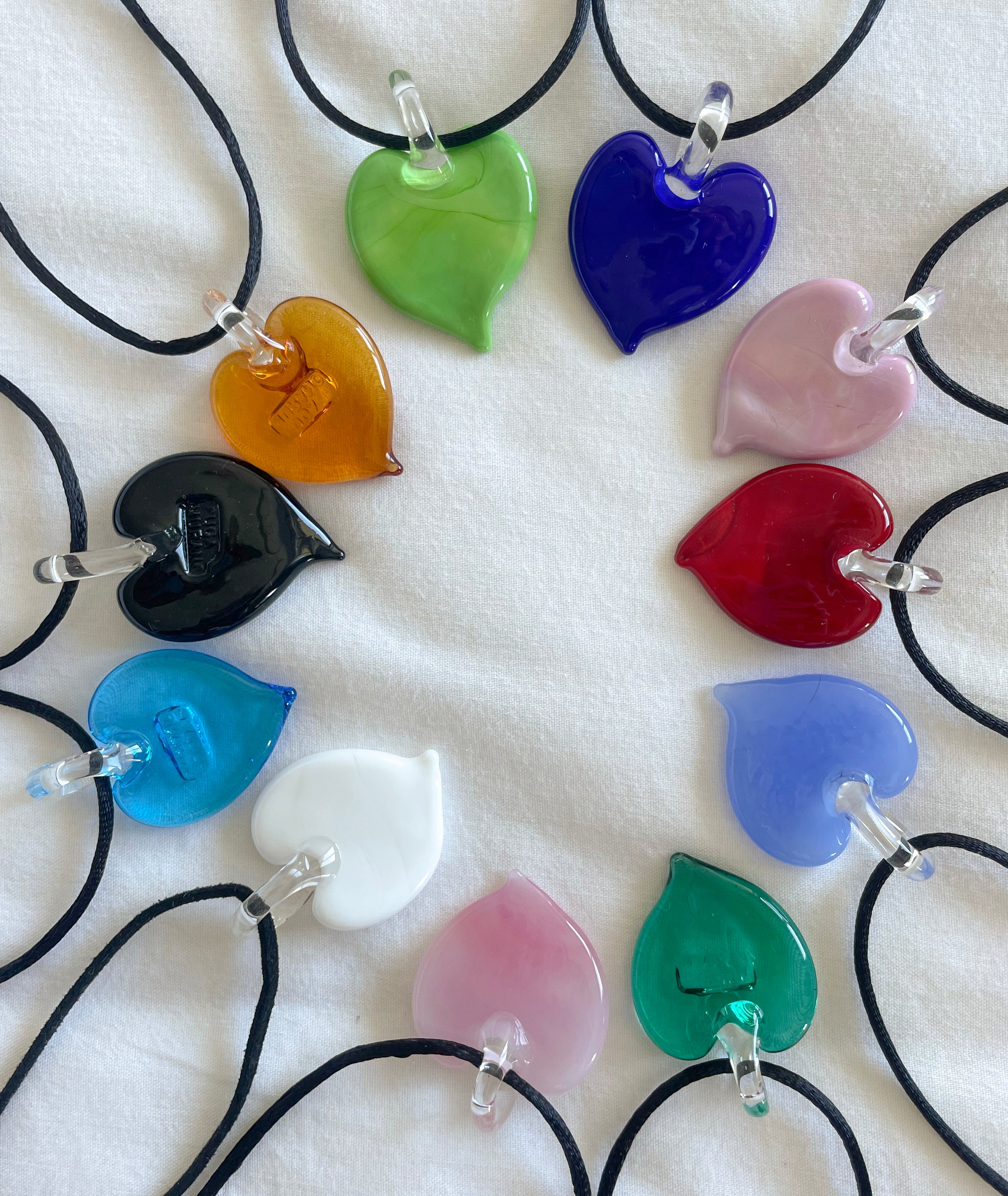 Chunky Italian HANDMADE Heart Necklaces
