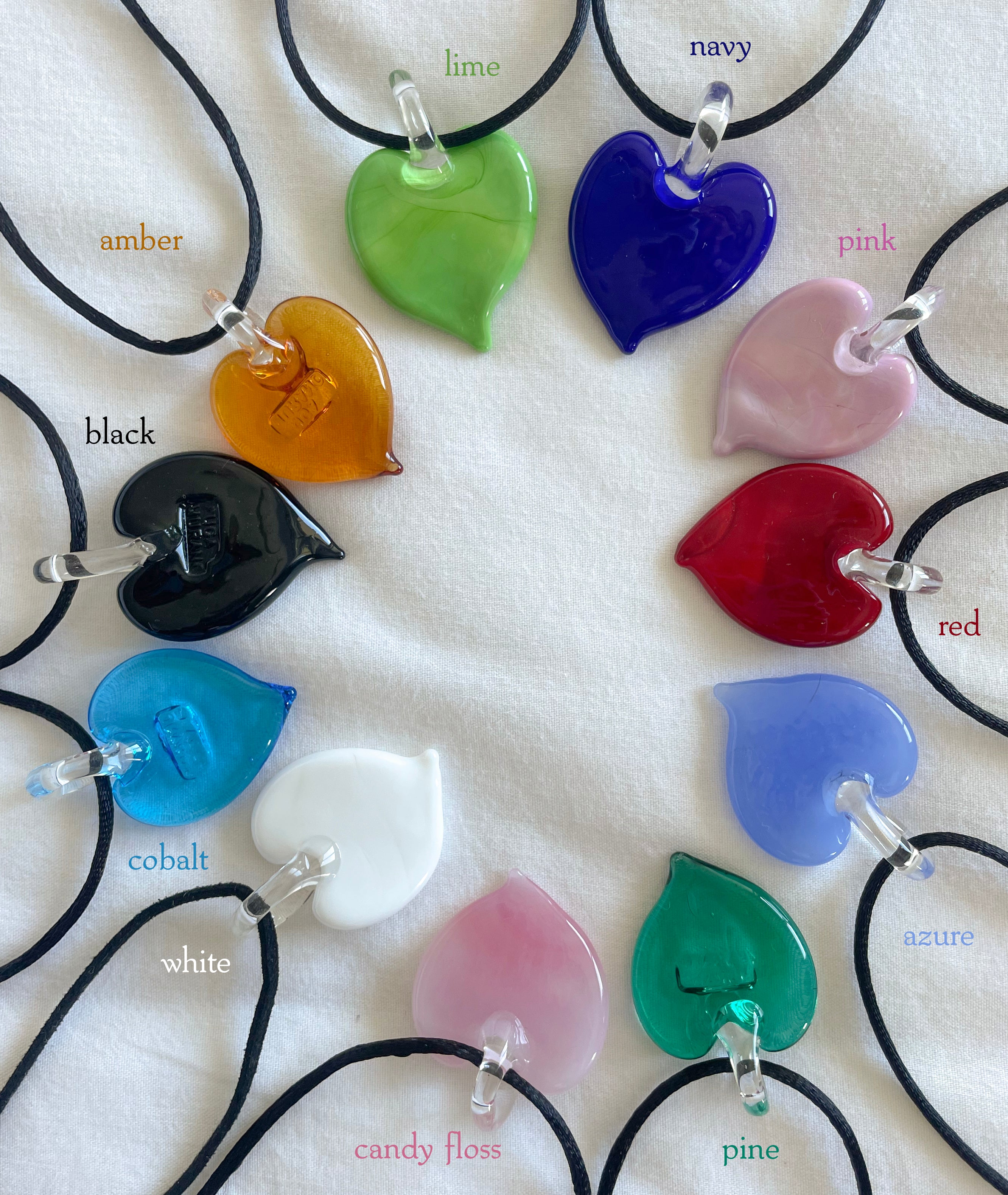 Chunky Italian HANDMADE Heart Necklaces