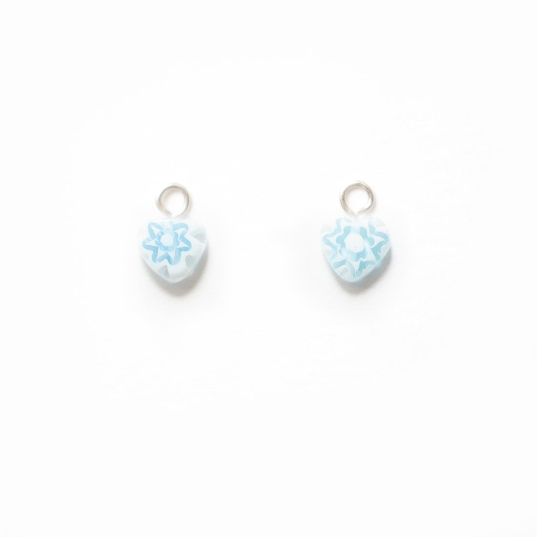 ONE-OFF Icy Baby Blue Hearts | CHARMS
