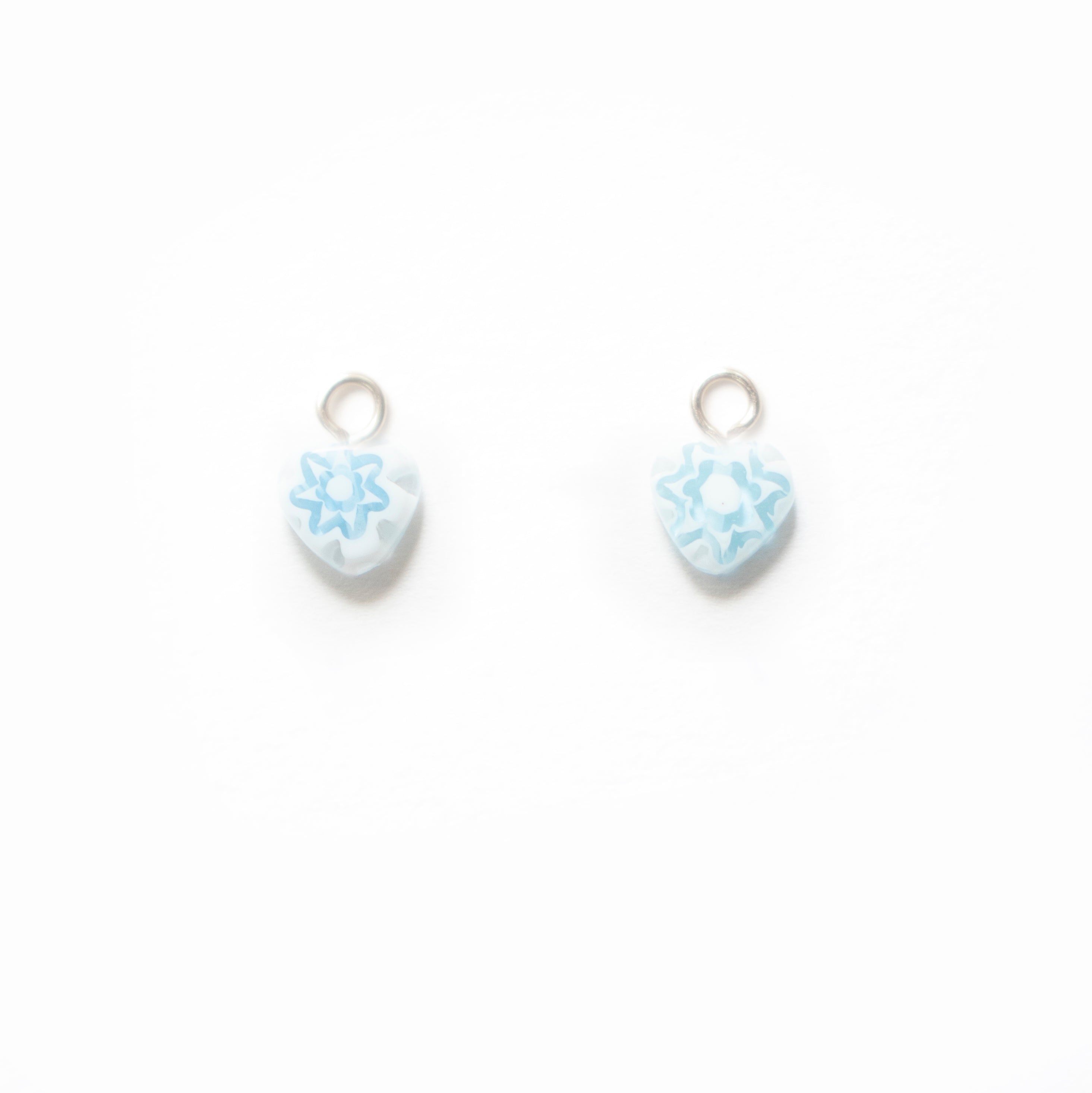 ONE-OFF Icy Baby Blue Hearts | CHARMS