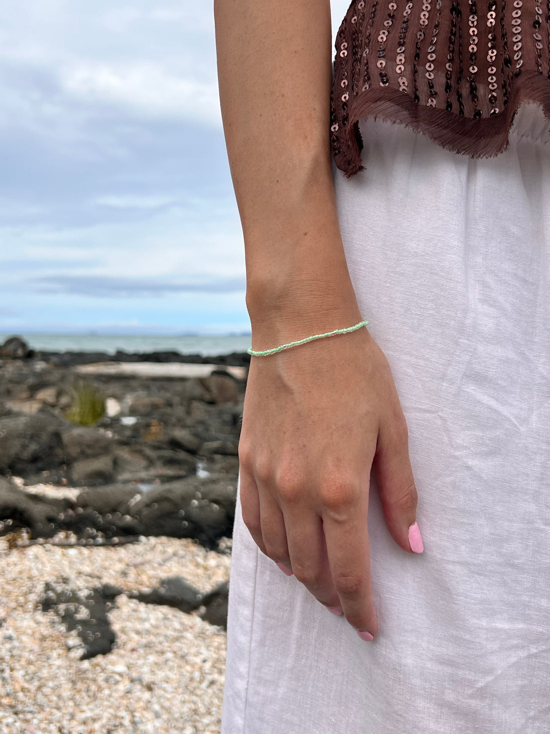 2 LEFT STACK ME Bracelet | Seafoam