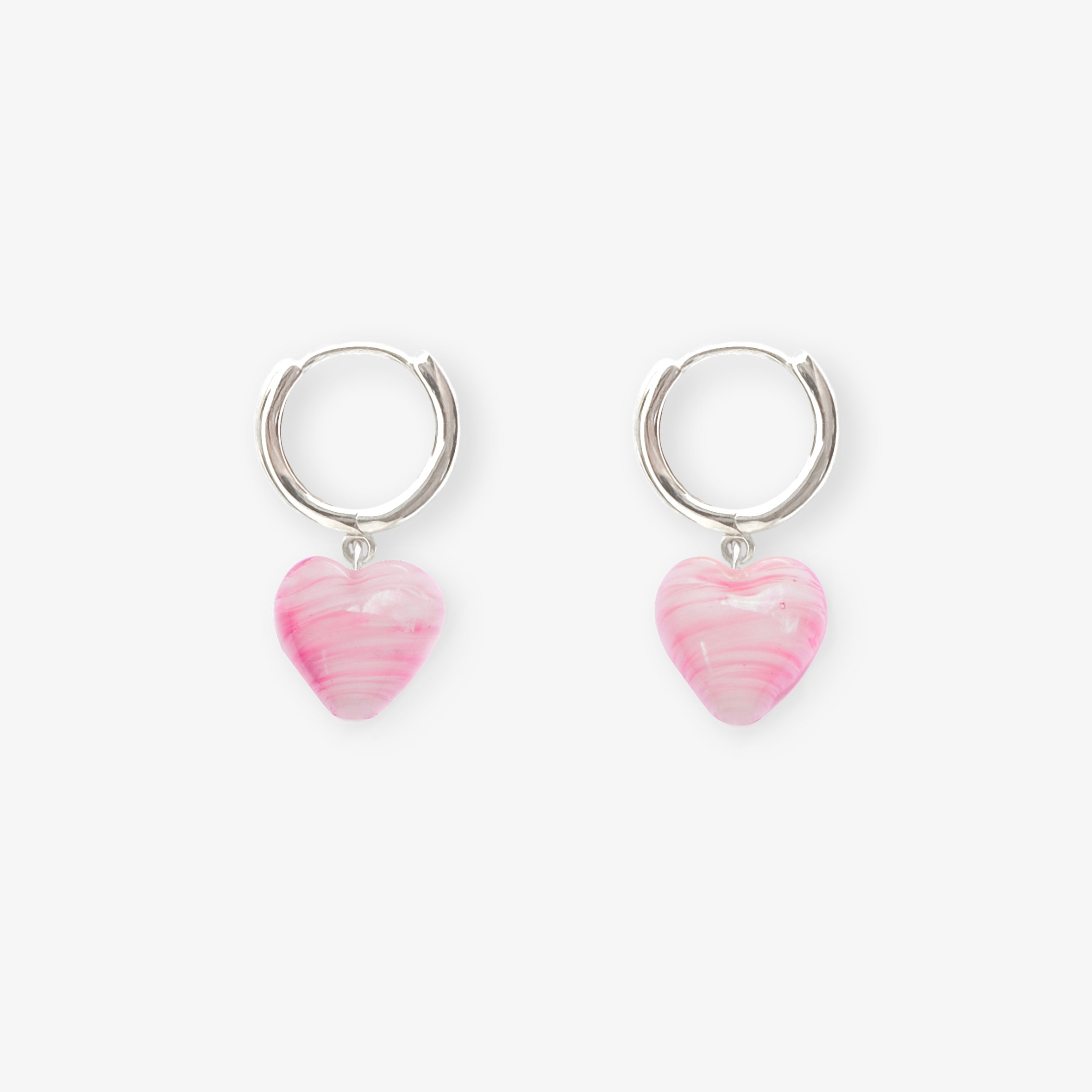 AMORE | Pink Glass Hearts