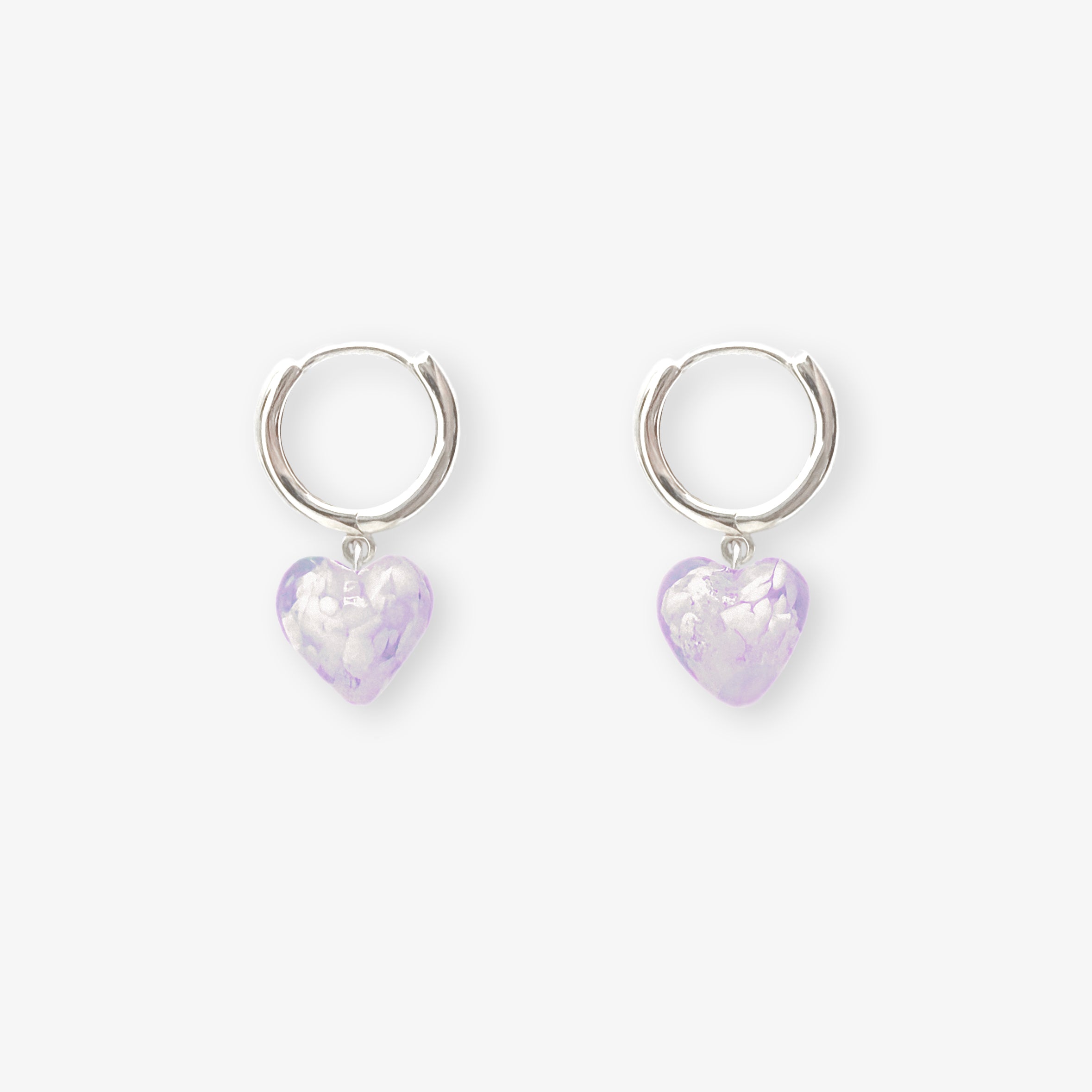 AMORE | Rapunzel Purple Glass Hearts