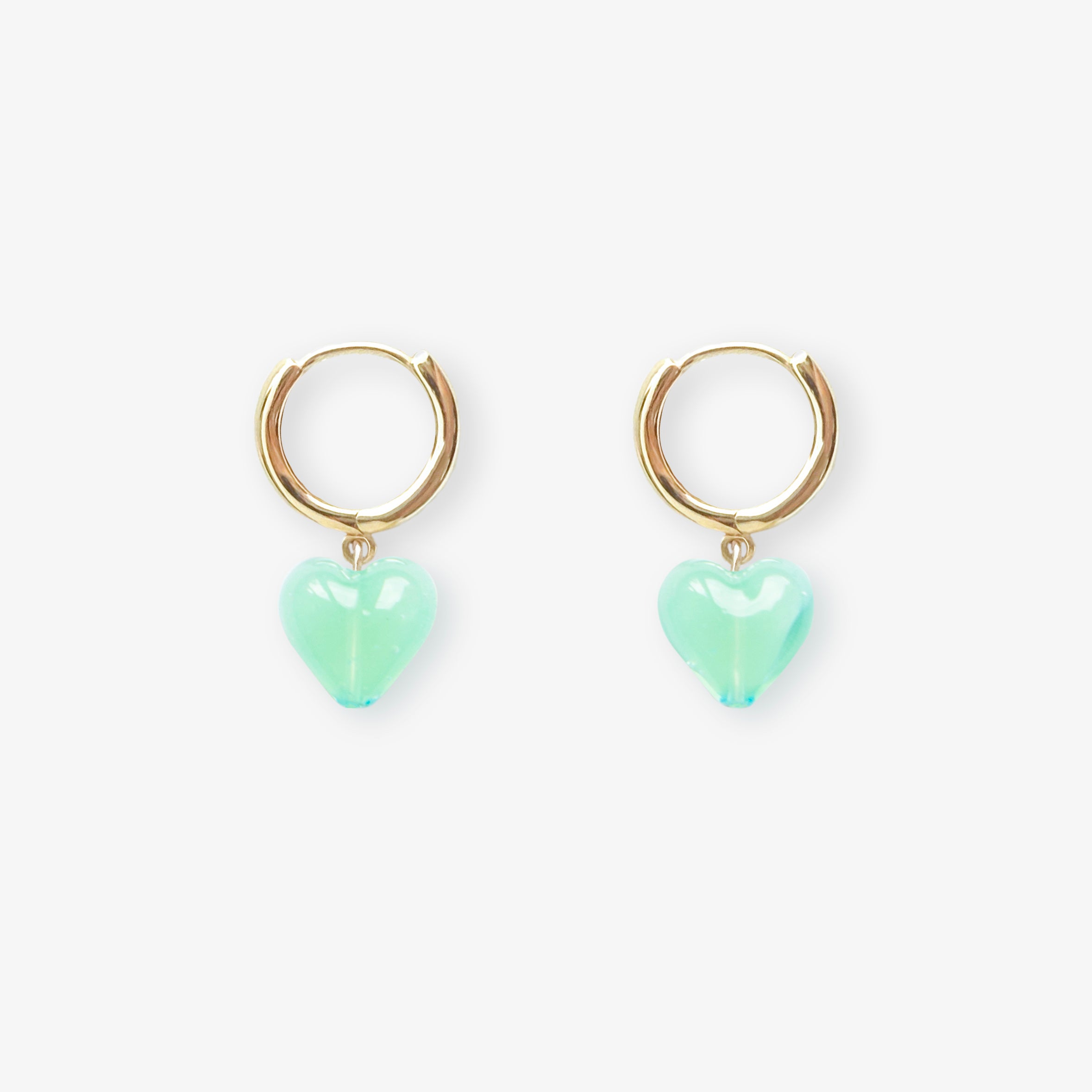 AMORE | Seafoam Glass Hearts