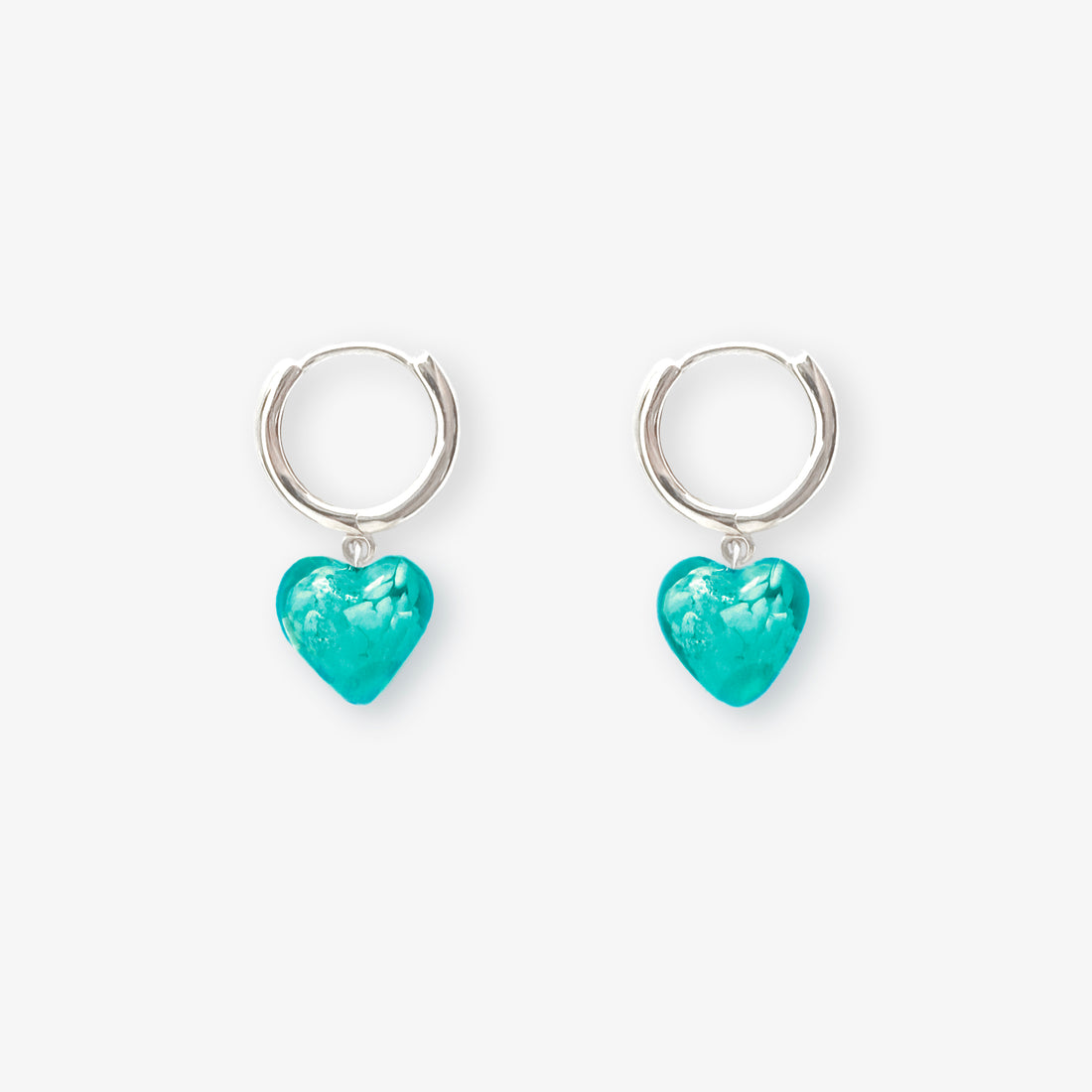 AMORE | Turquoise Glass Hearts