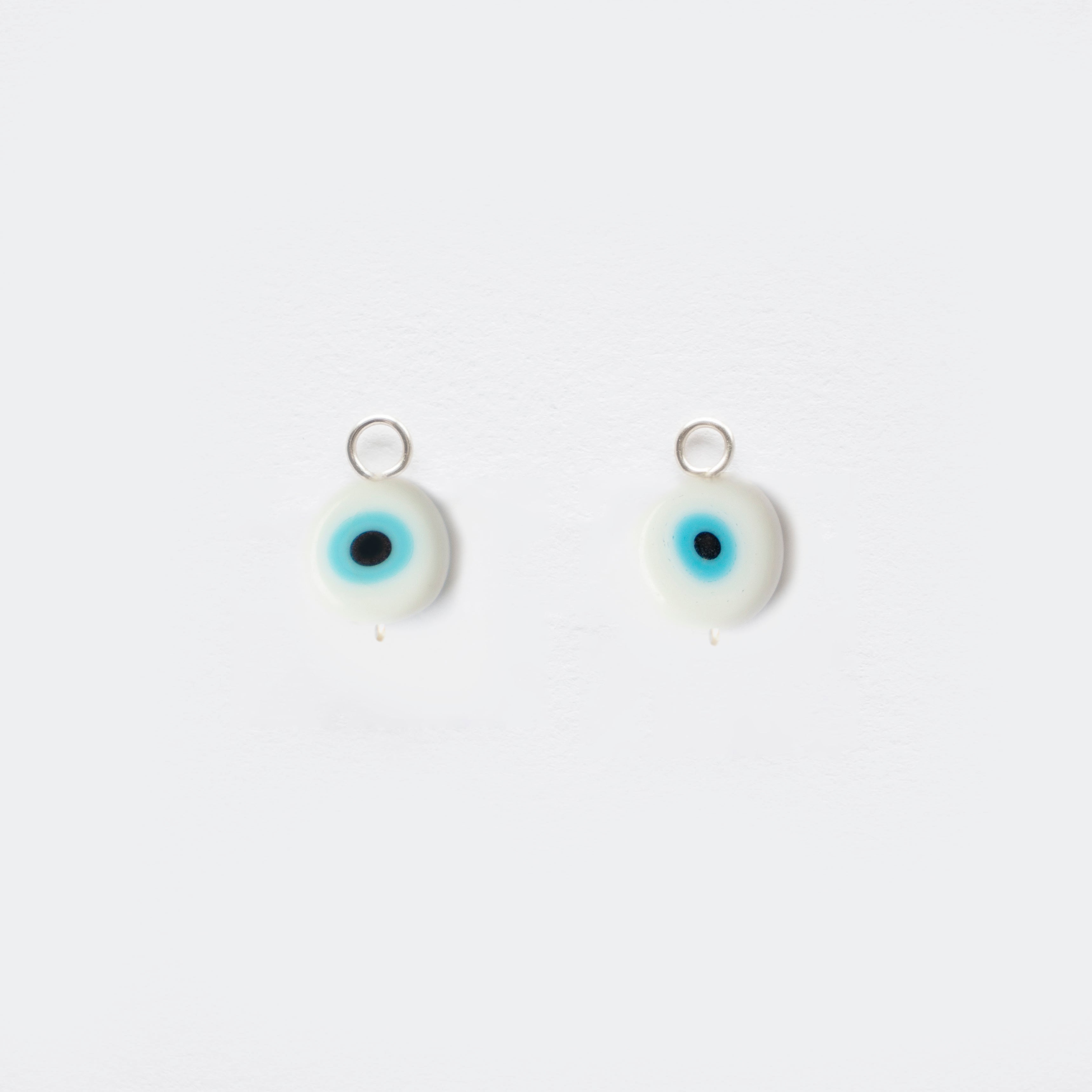 CHARMS | White Greek Evil Eyes