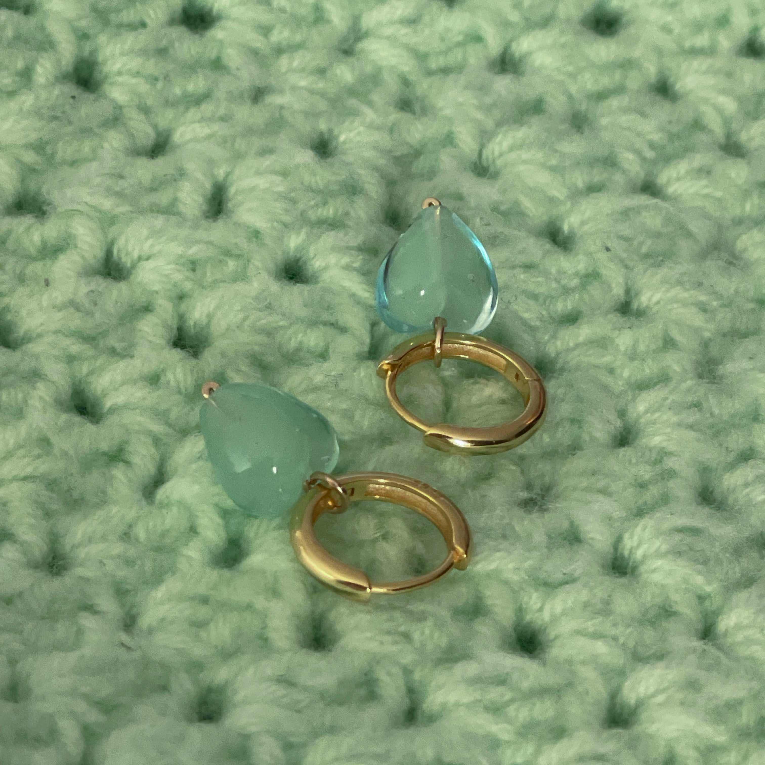 AMORE | Seafoam Glass Hearts