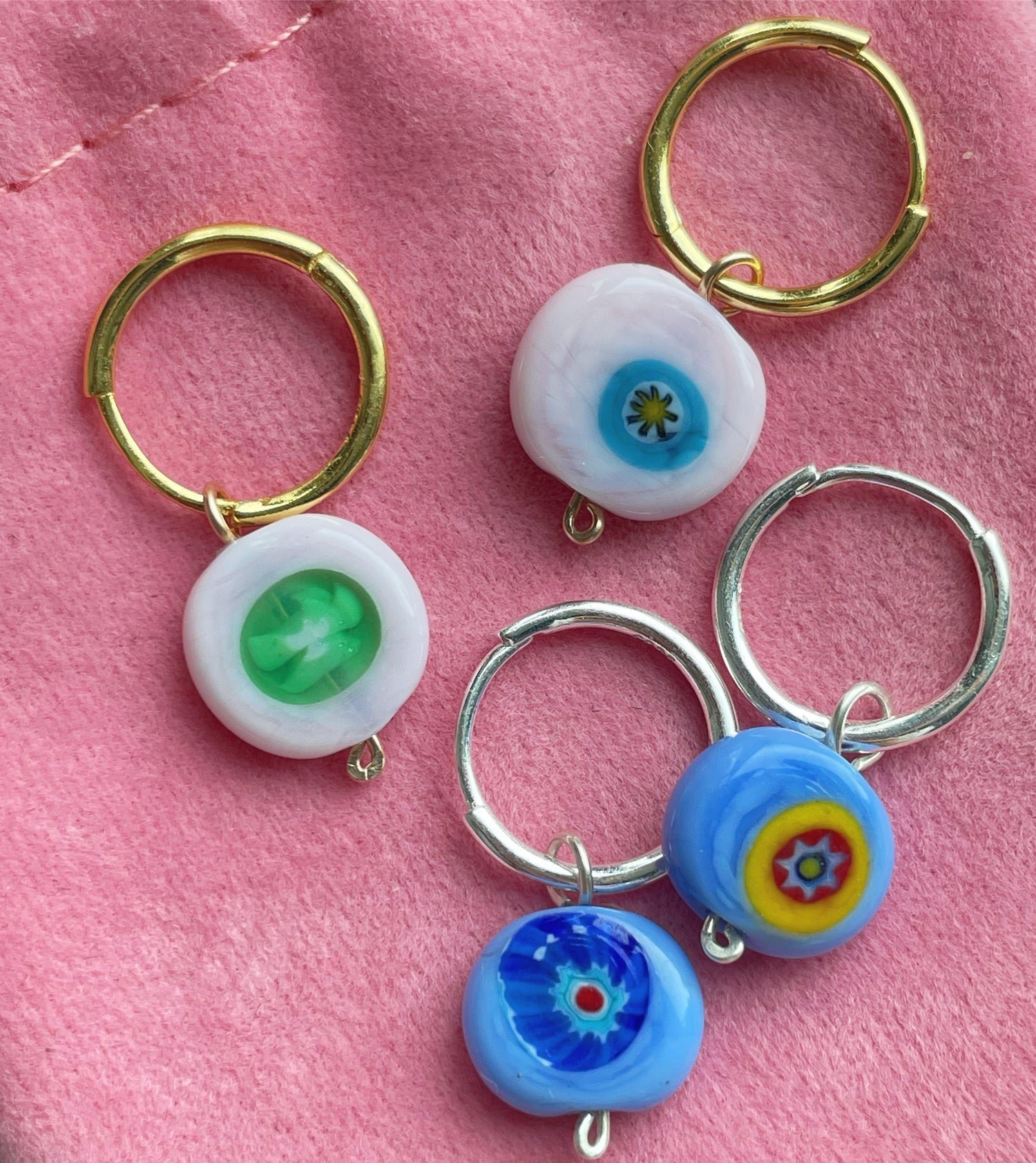 LIMITED Italian CHARMS | Blue Azure Discs
