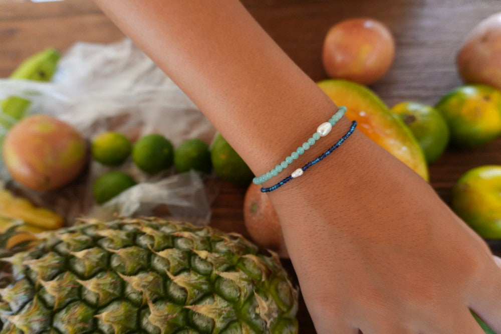 Sea Stone Bracelet | Aqua