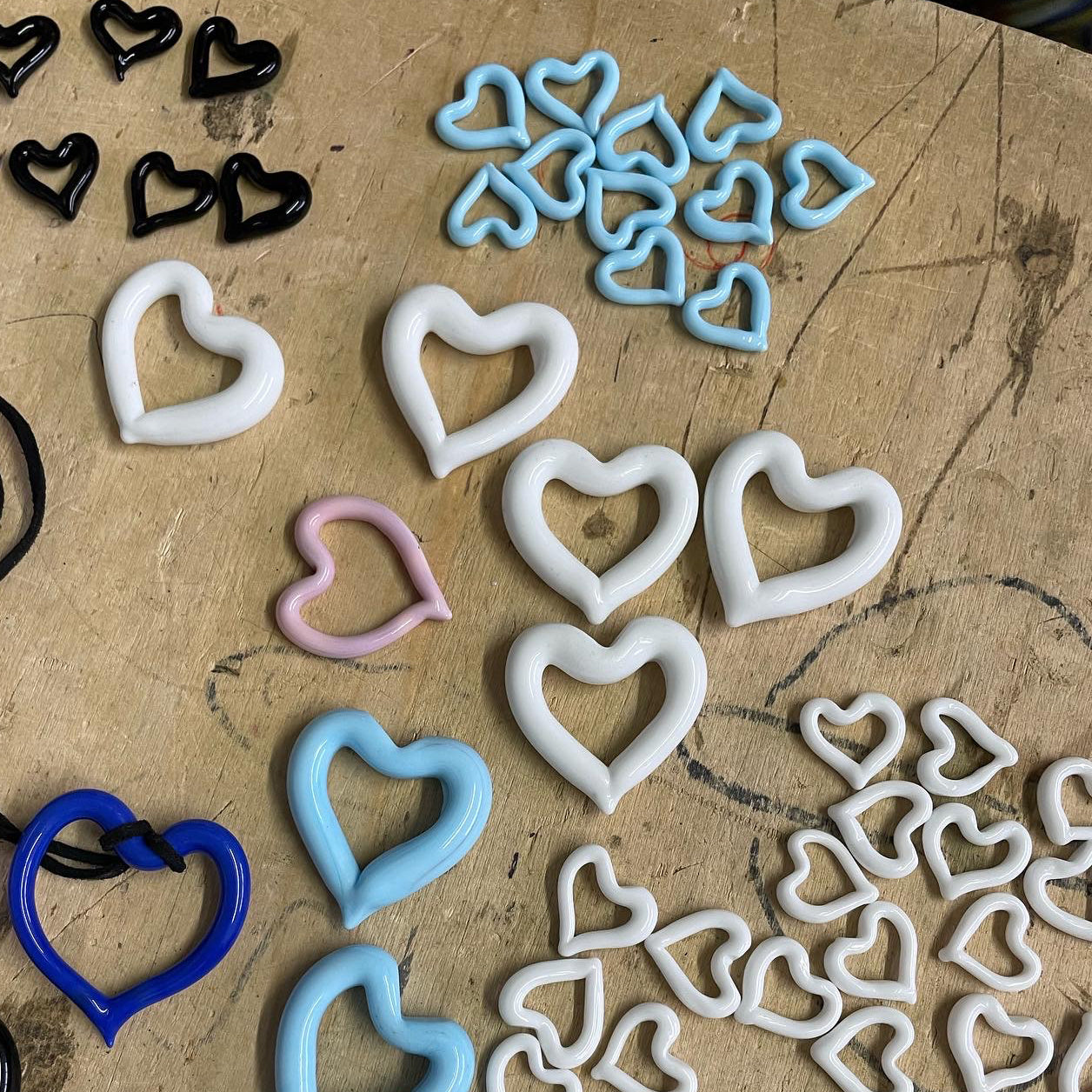 Baby Hollow Hearts | Italian Pendants