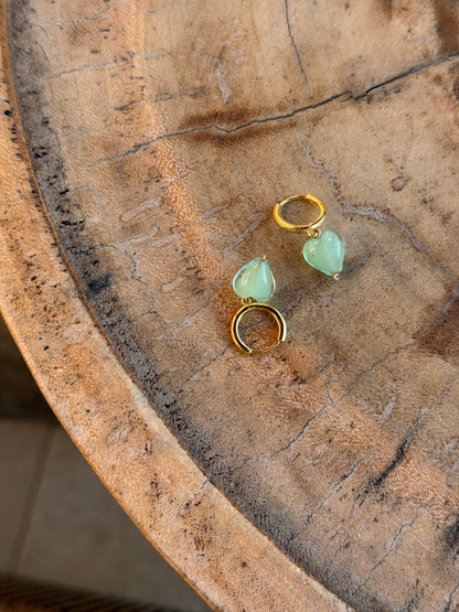 AMORE | Seafoam Glass Hearts
