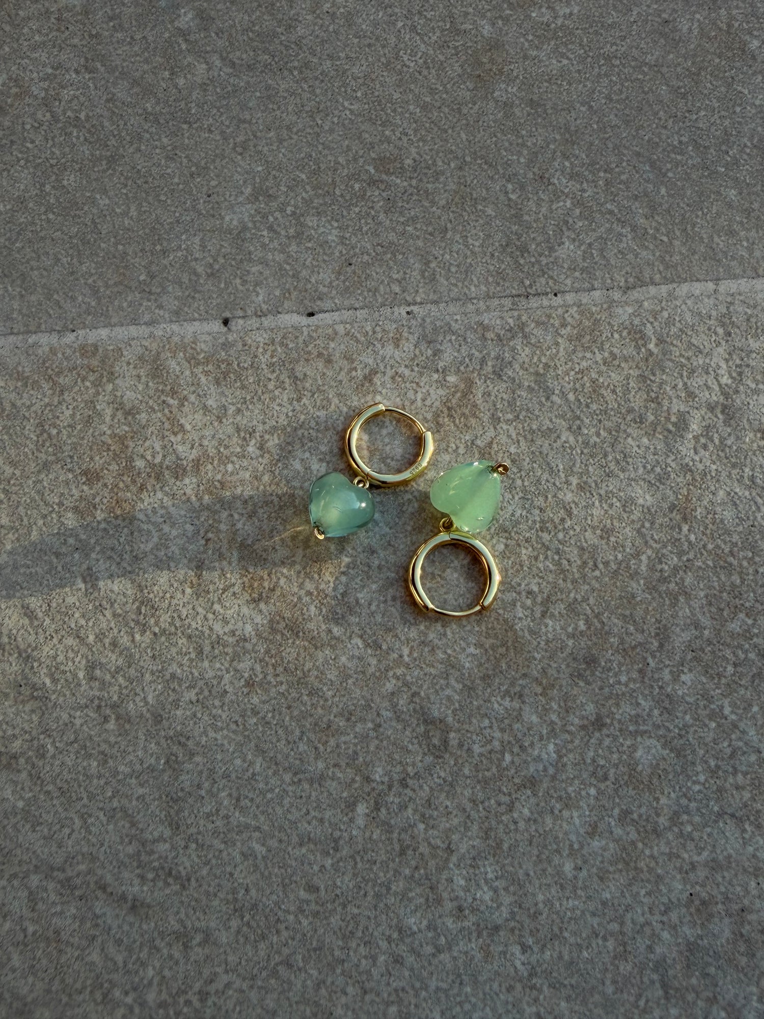 AMORE | Seafoam Glass Hearts