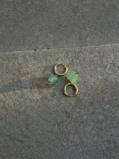 AMORE | Seafoam Glass Hearts
