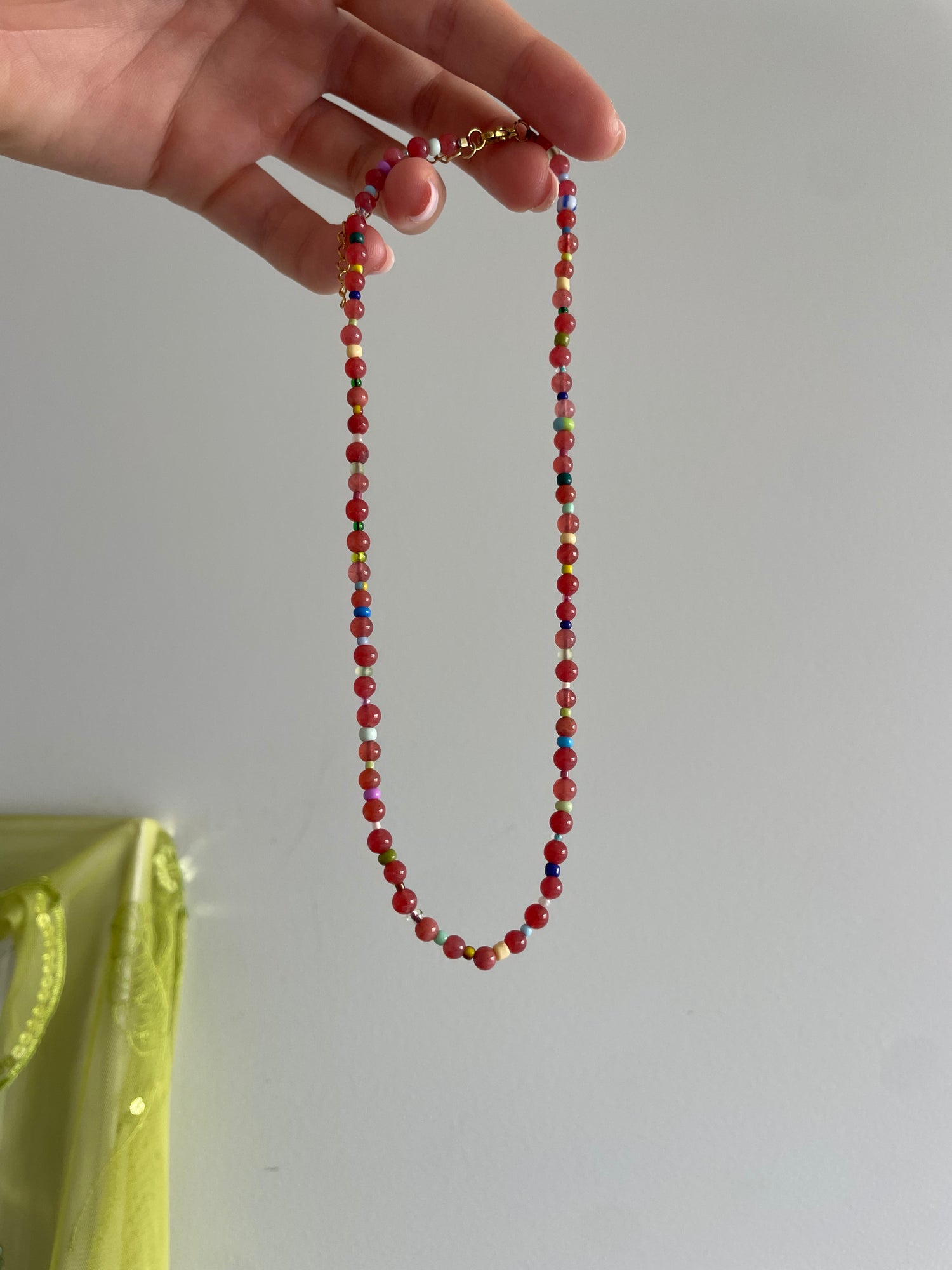 ONE-OFF Rhubarb Multi Necklace