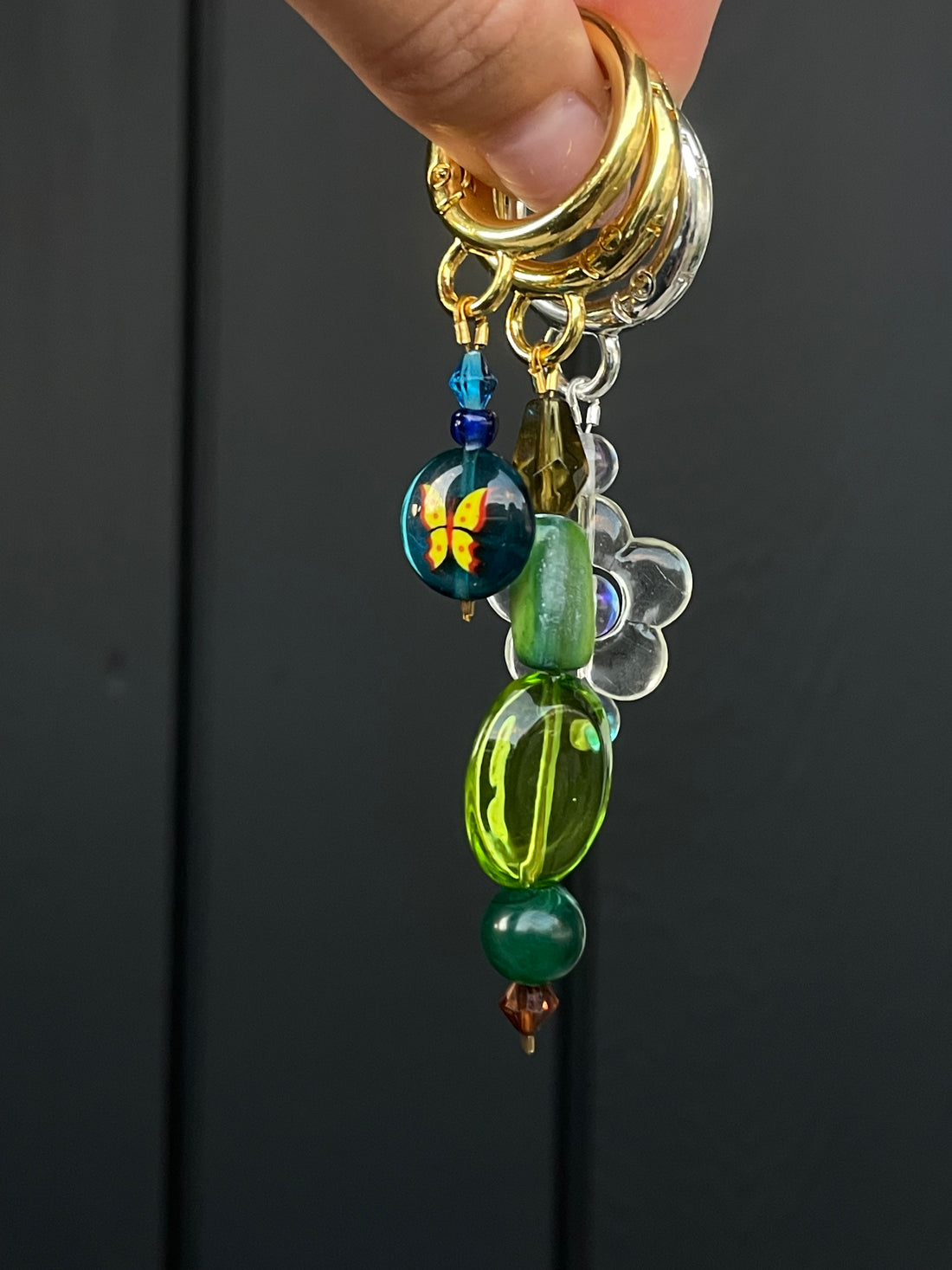 1 LEFT Keychains | Clear Flower