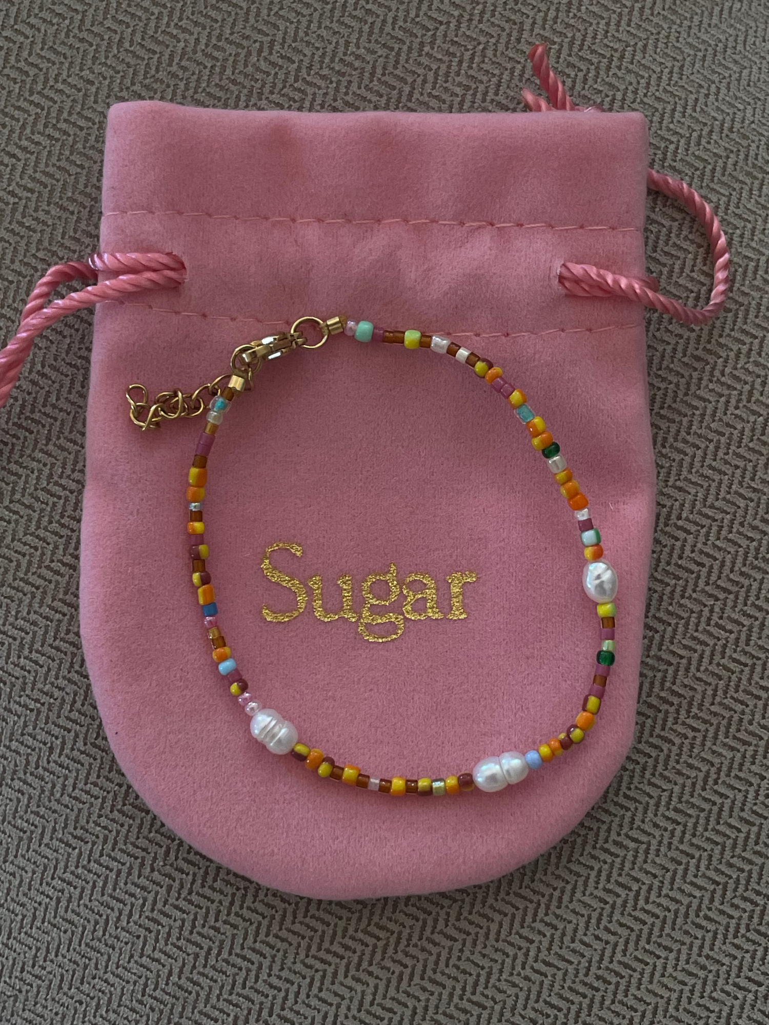 ONE-OFF ORANGE Sea Glass | Bracelet