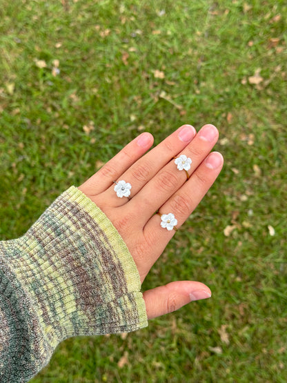 Flower Shell Ring | Adjustable