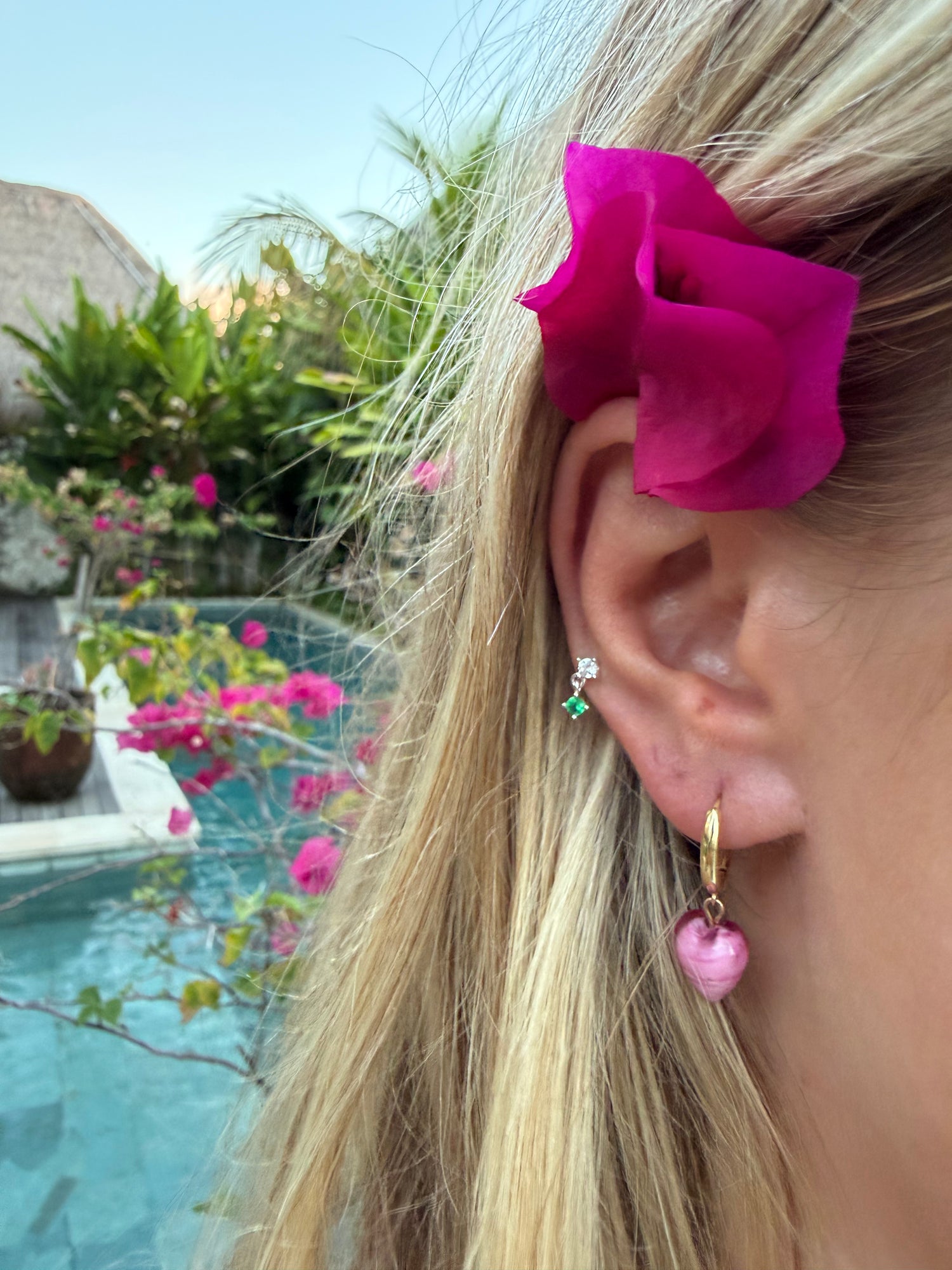 AMORE | Pink Glass Hearts
