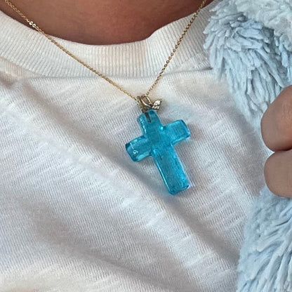 Greek Glass Cross | NECKLACE CHARM