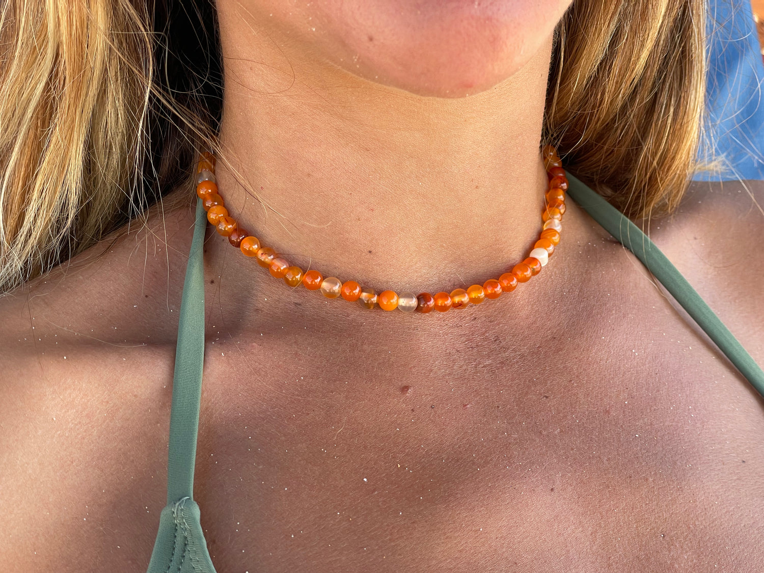 Citrus Orange | Stone Necklace