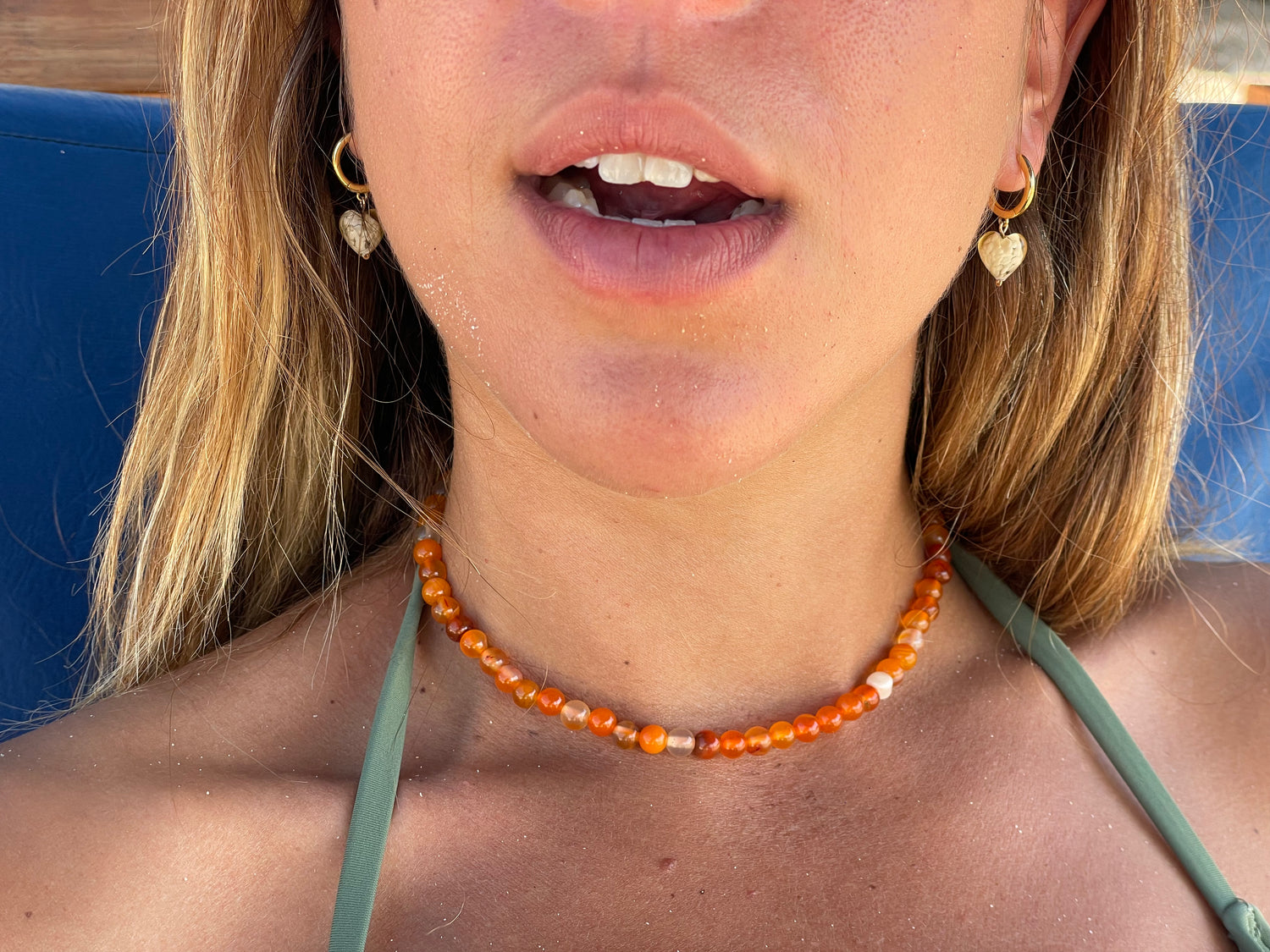 Citrus Orange | Stone Necklace