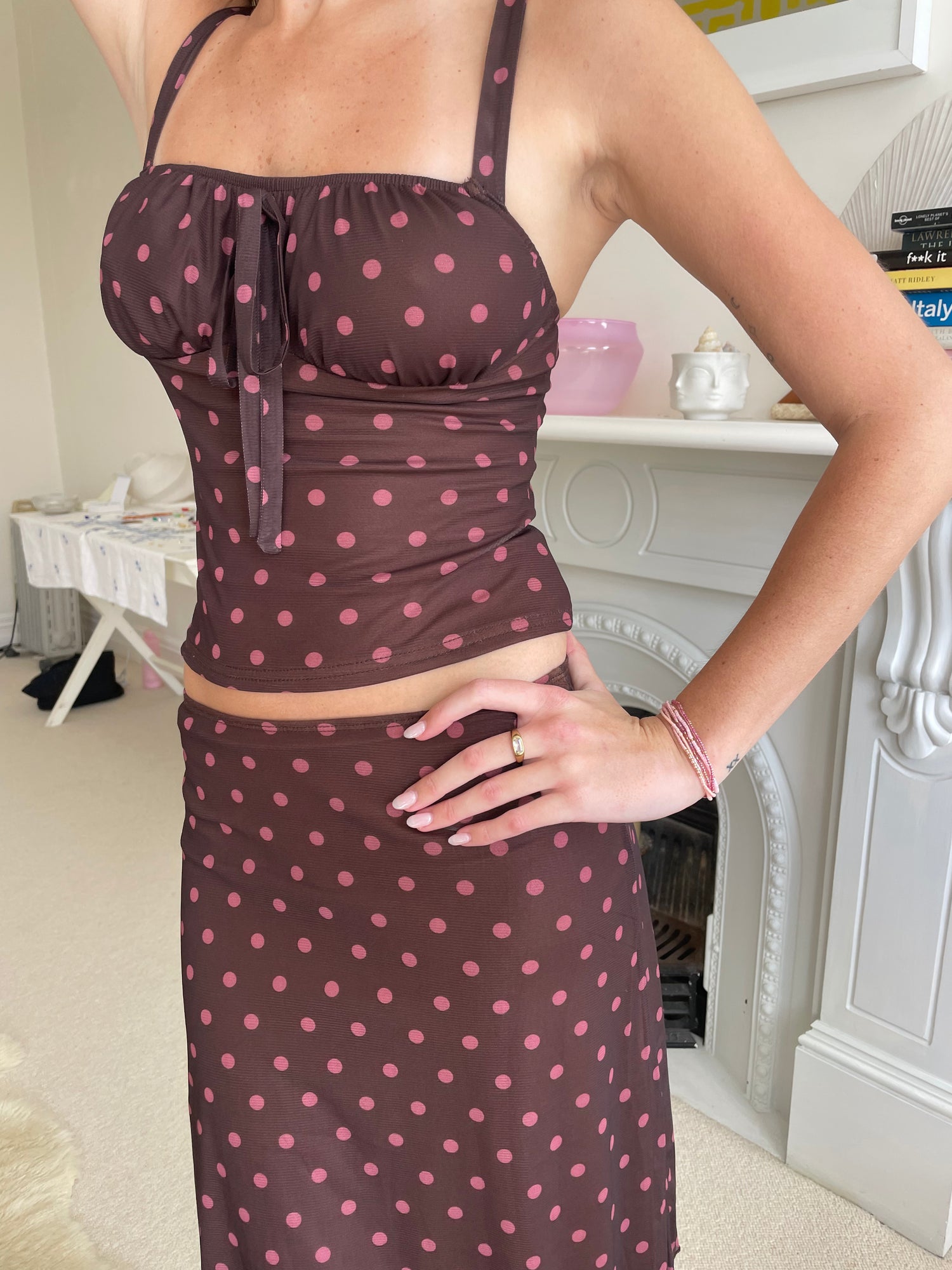 5-Stacked Bracelet | Blush